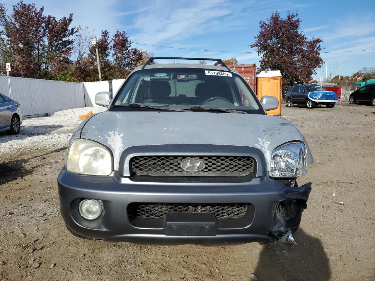 2003 Hyundai Santa Fe Gls Silver vin: KM8SC13D83U553816