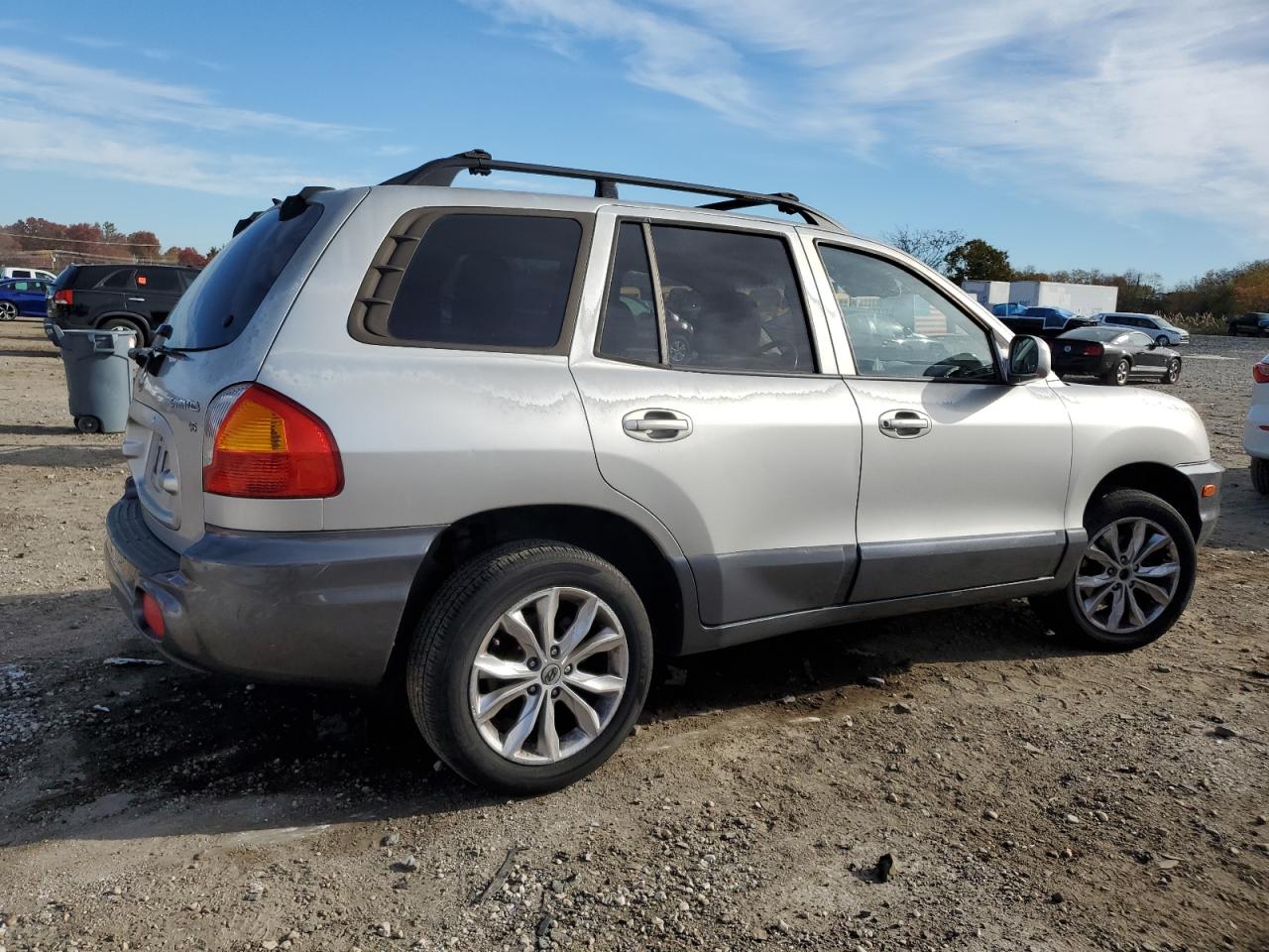 2003 Hyundai Santa Fe Gls Silver vin: KM8SC13D83U553816