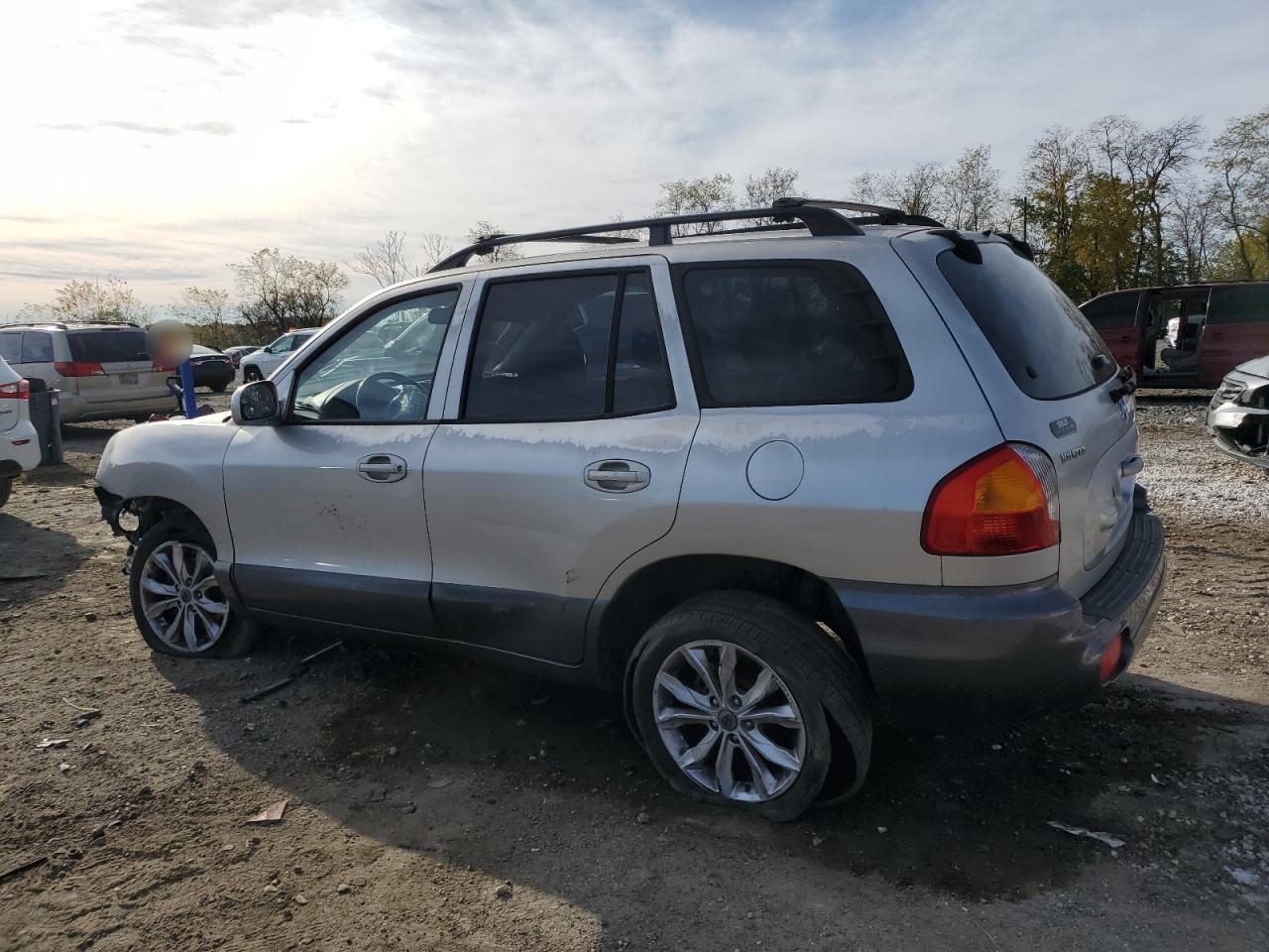 2003 Hyundai Santa Fe Gls Silver vin: KM8SC13D83U553816