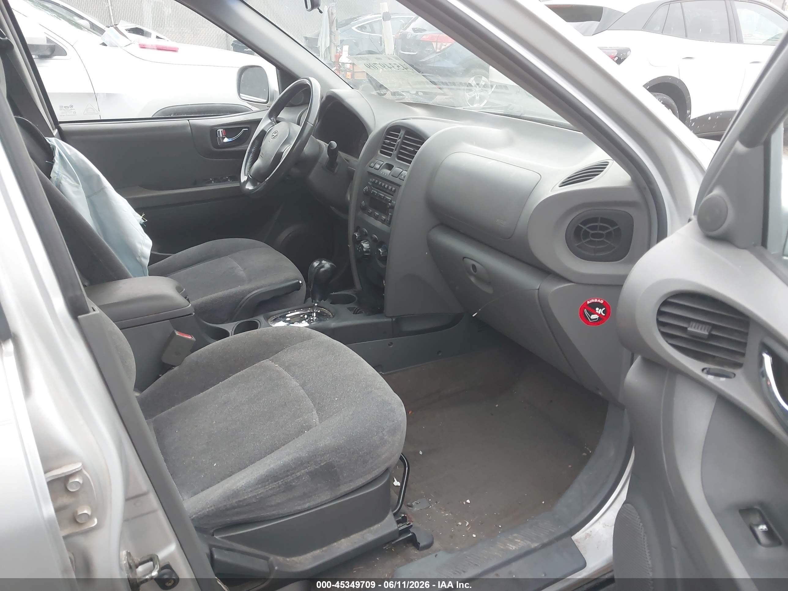 2004 Hyundai Santa Fe Gls Silver vin: KM8SC13D84U648393