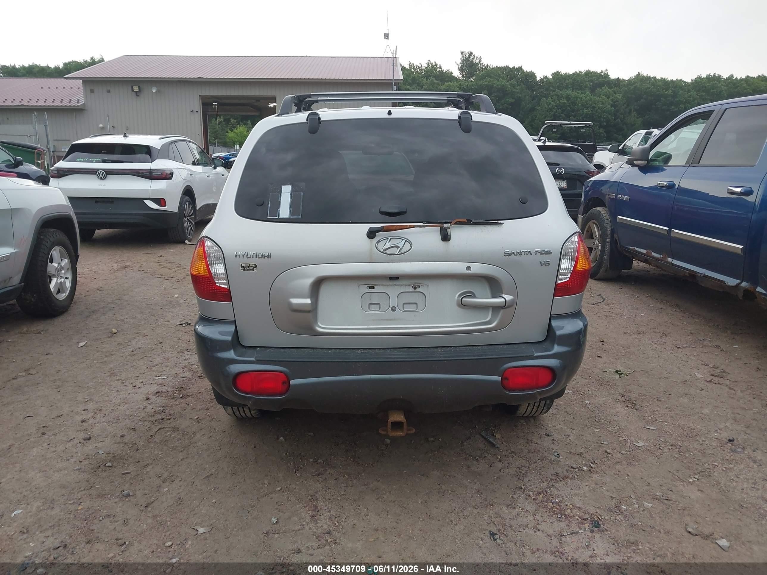 2004 Hyundai Santa Fe Gls Silver vin: KM8SC13D84U648393