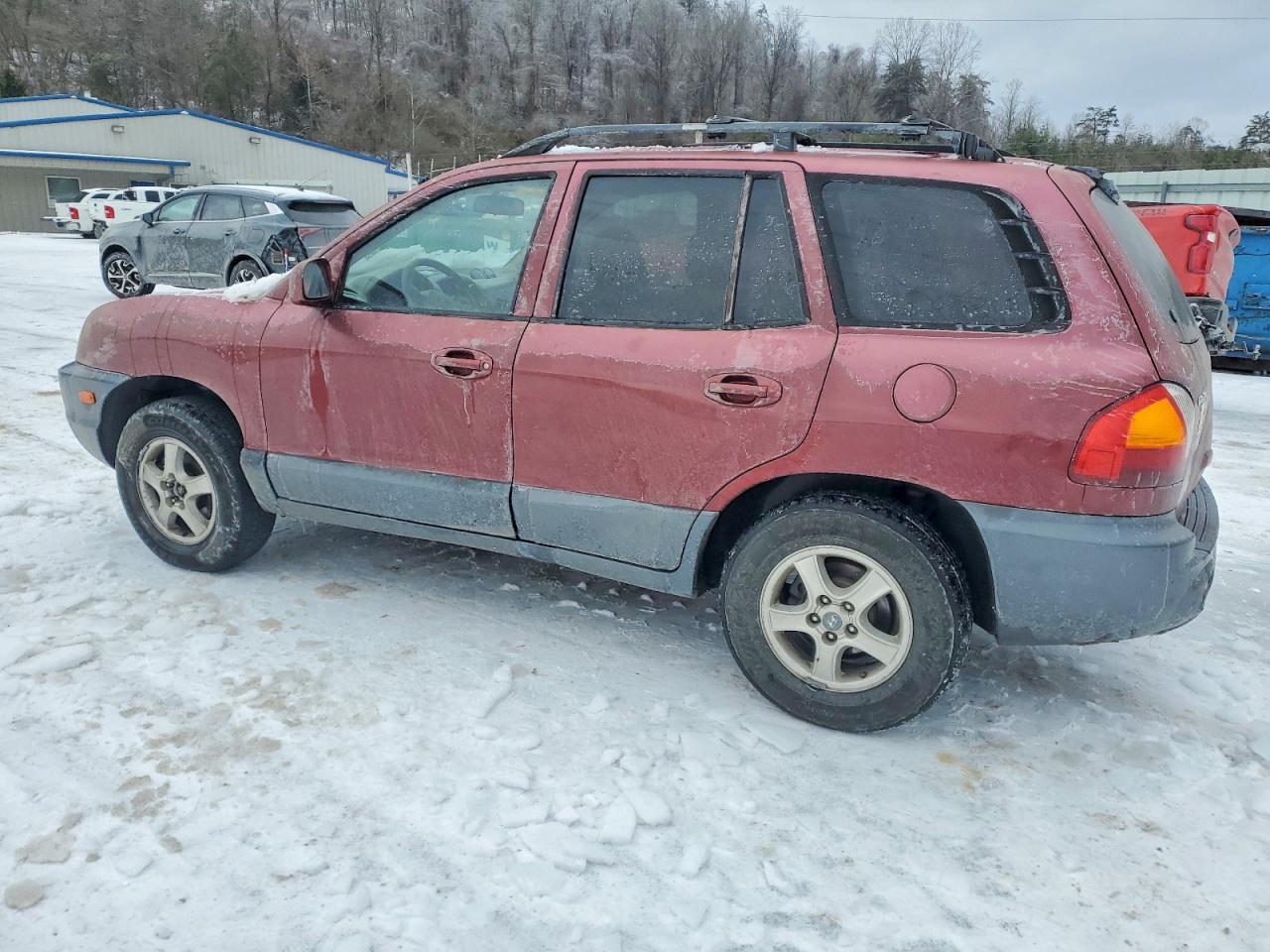 2004 Hyundai Santa Fe Maroon vin: KM8SC13D84U694645