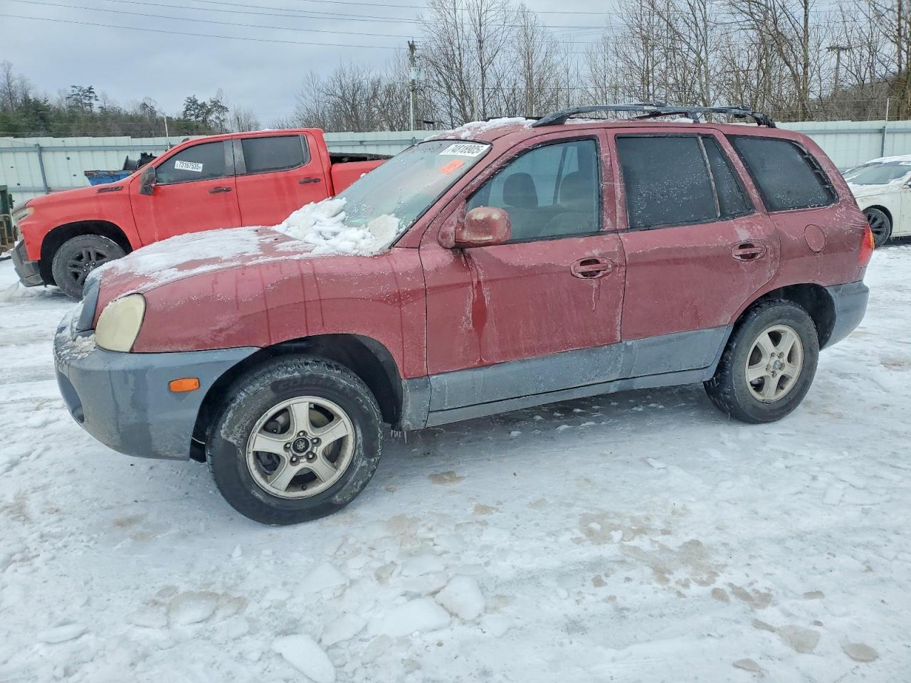 2004 Hyundai Santa Fe Темно-бордовый vin: KM8SC13D84U694645