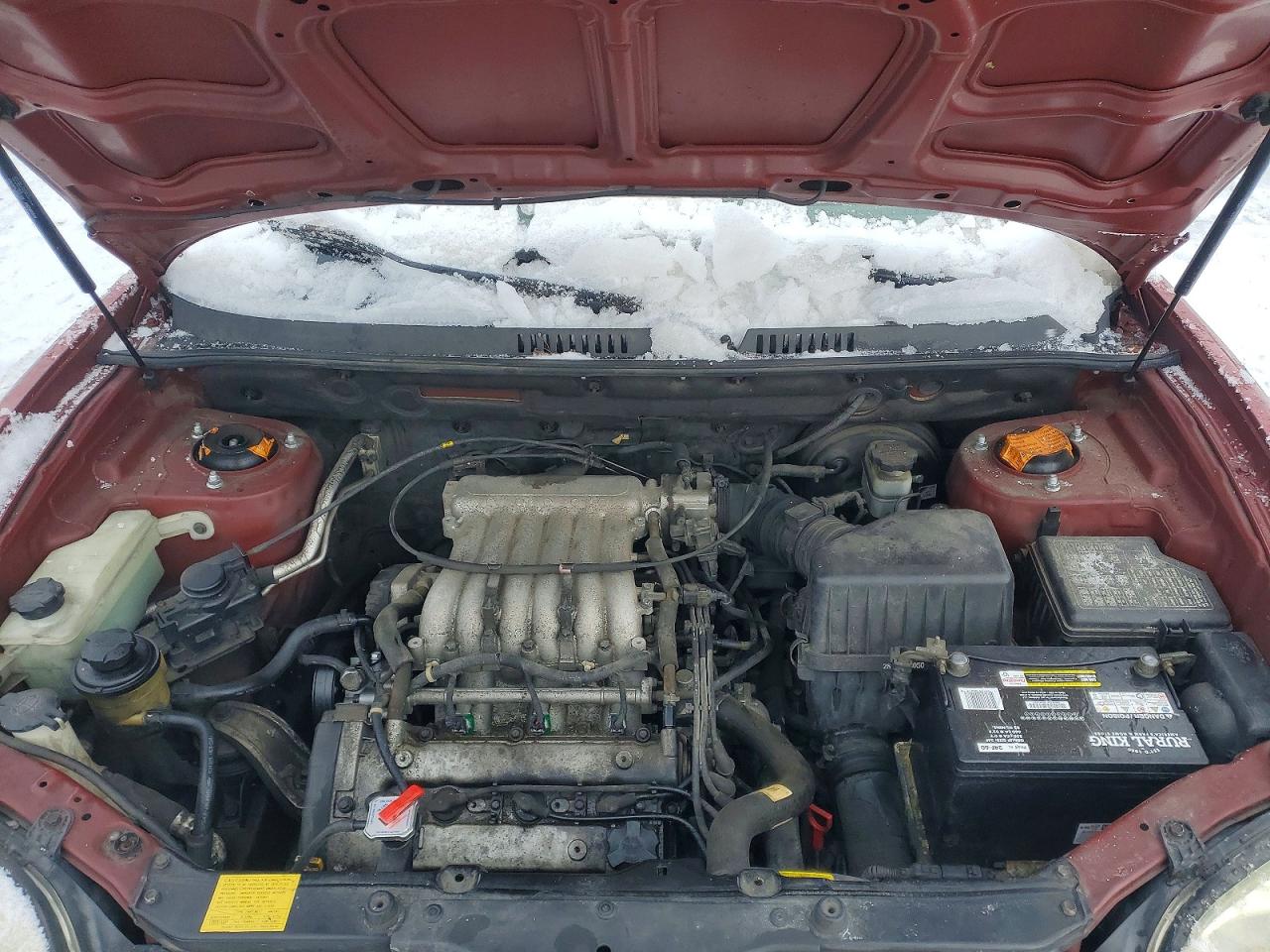 2004 Hyundai Santa Fe Maroon vin: KM8SC13D84U694645