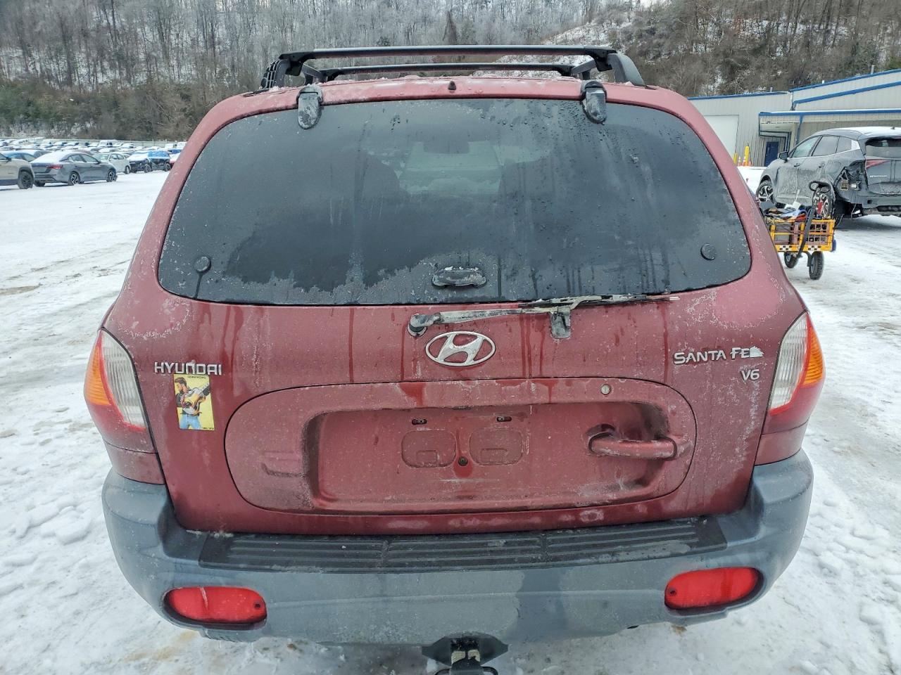 2004 Hyundai Santa Fe Maroon vin: KM8SC13D84U694645
