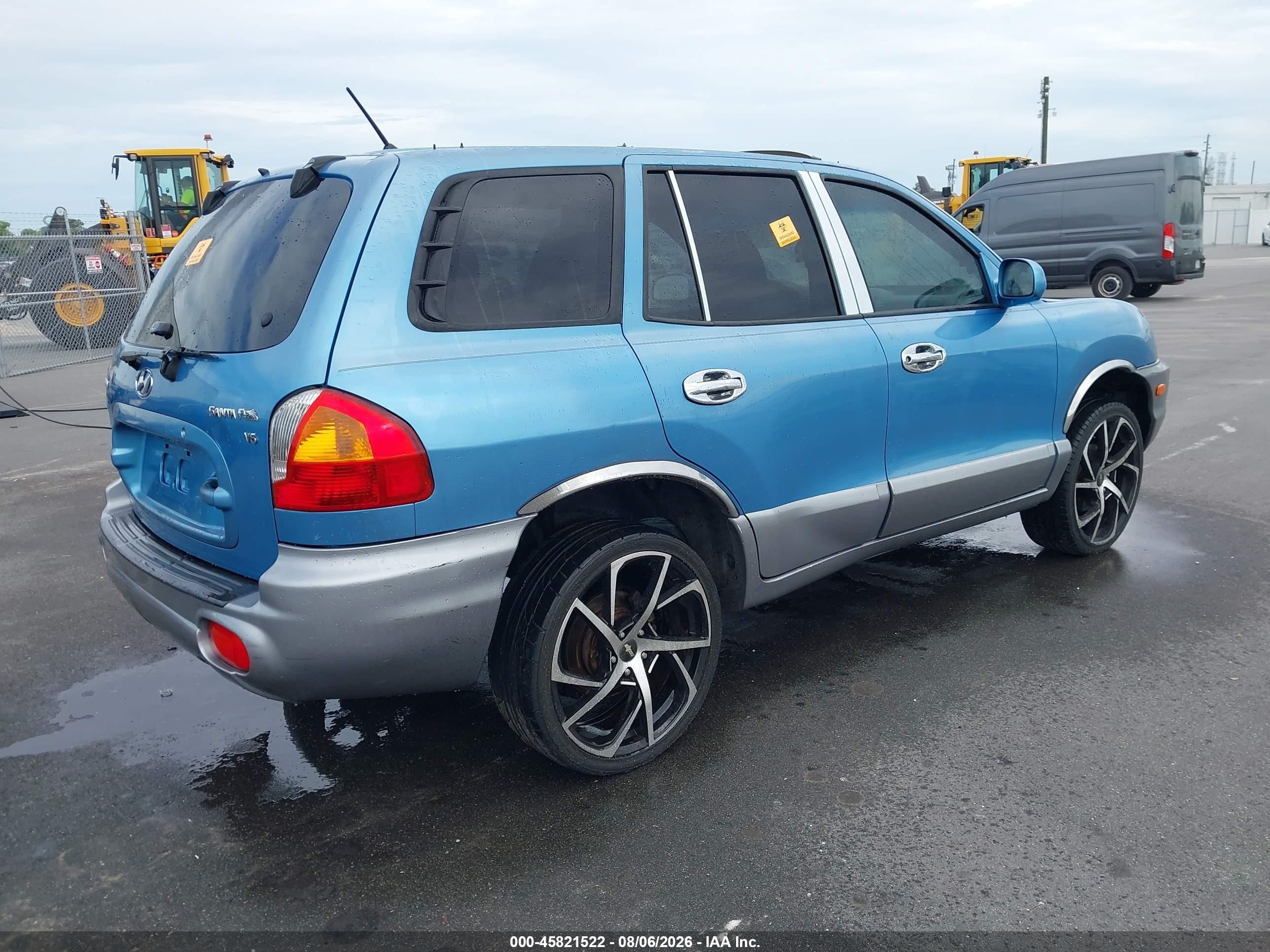 2004 Hyundai Santa Fe Gls Light Blue vin: KM8SC13D84U836945