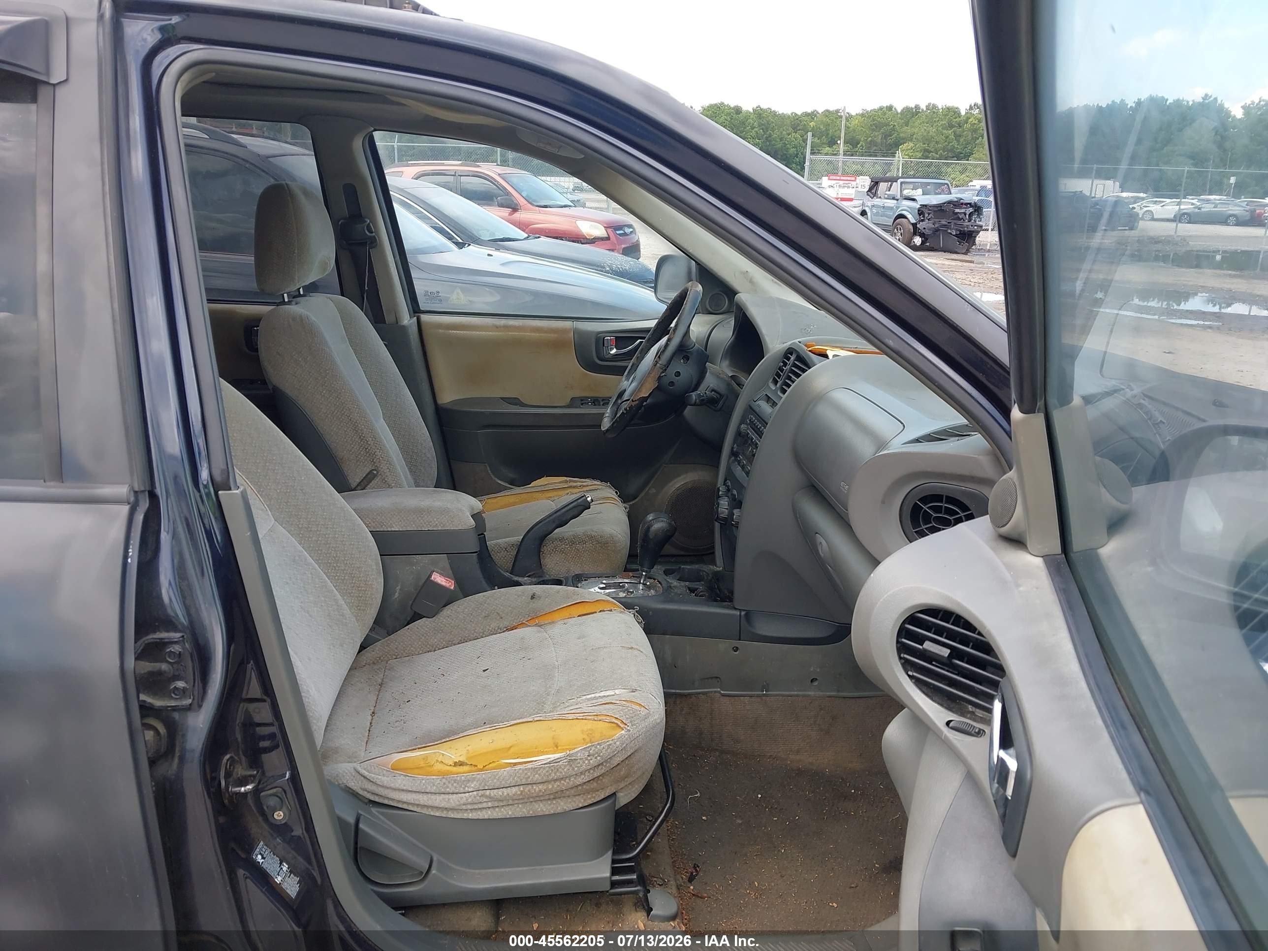 2005 Hyundai Santa Fe Gls Black vin: KM8SC13D85U963826