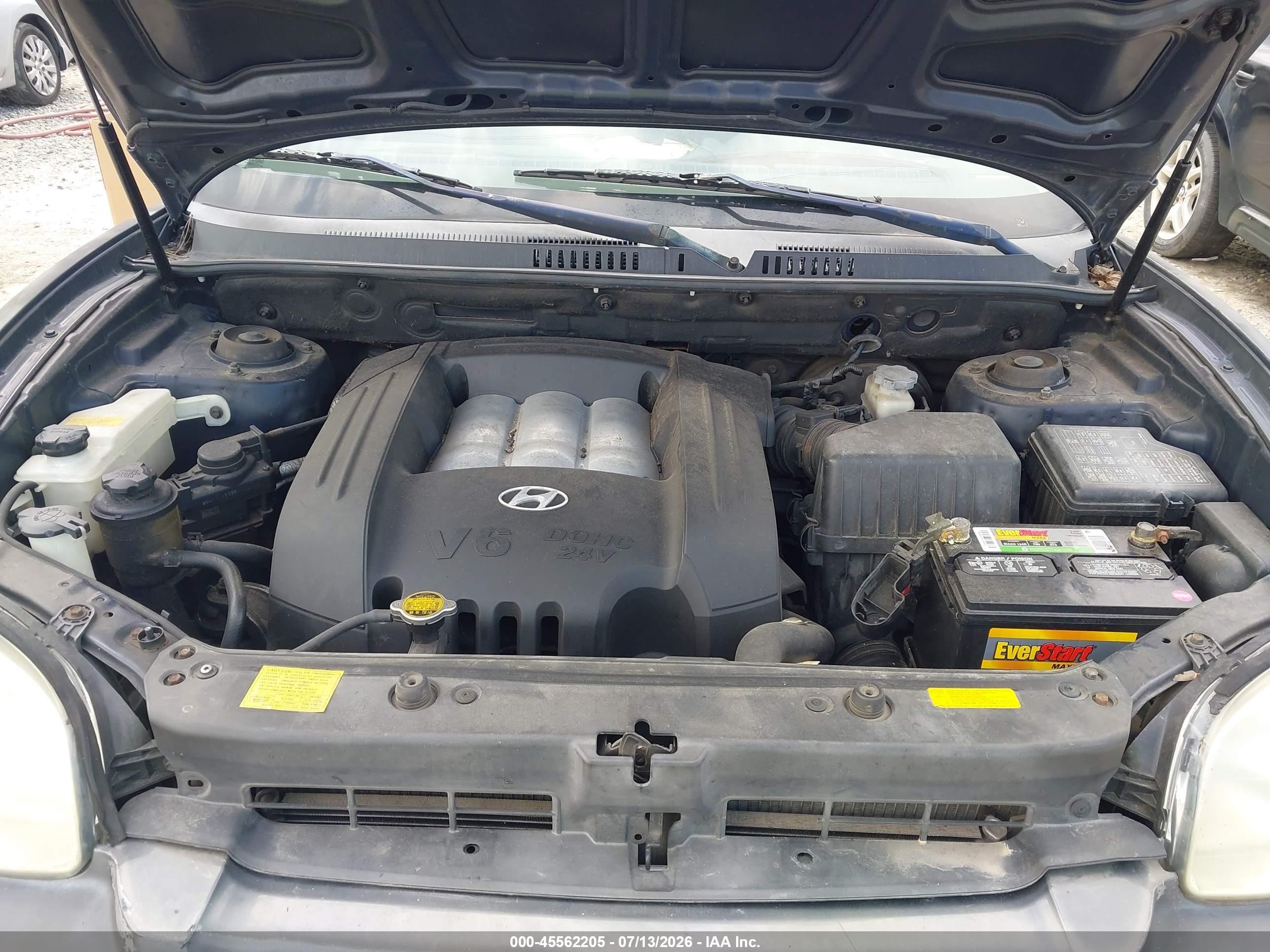 2005 Hyundai Santa Fe Gls Black vin: KM8SC13D85U963826