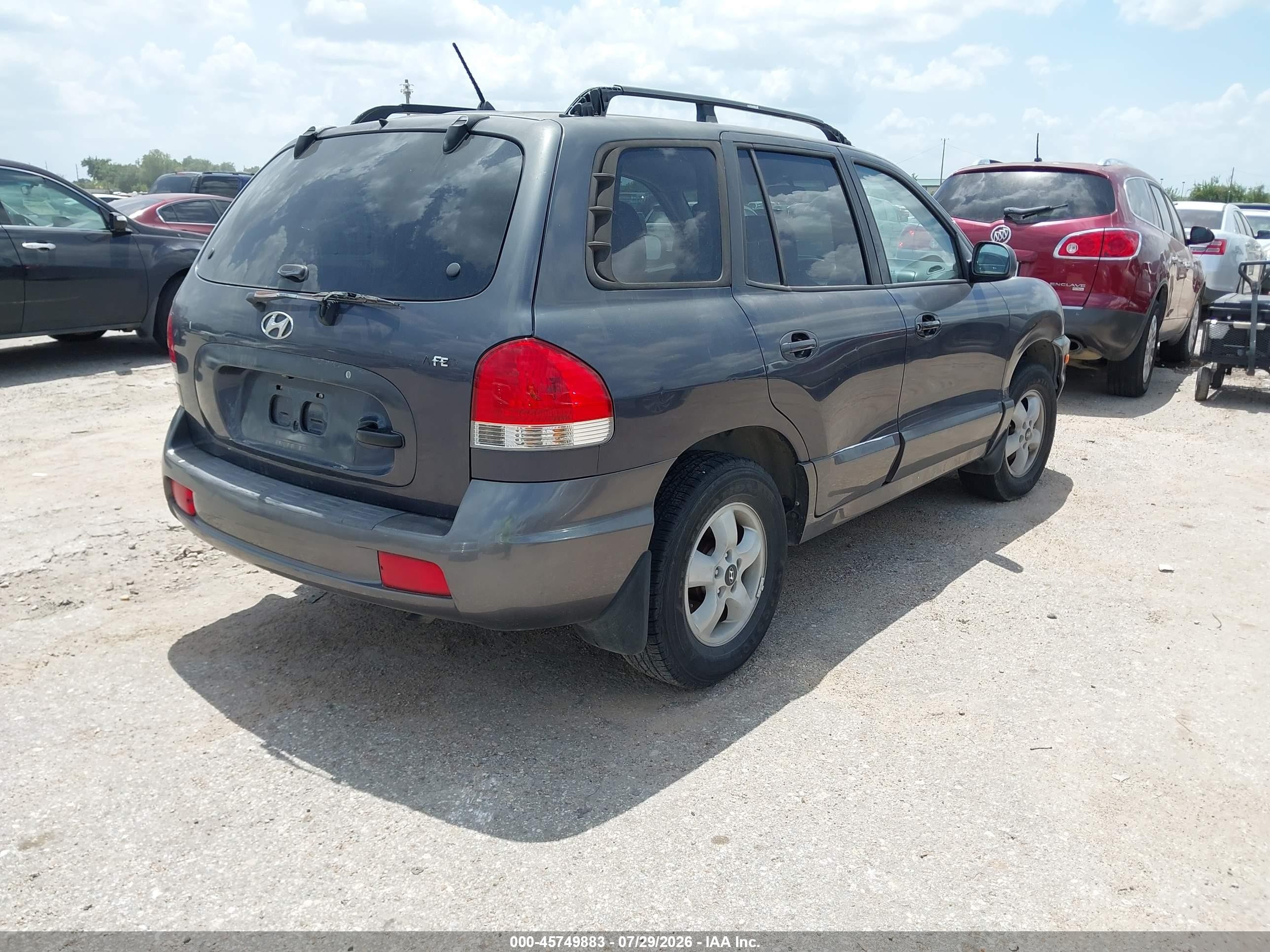2006 Hyundai Santa Fe Gls Серый vin: KM8SC13D86U057306