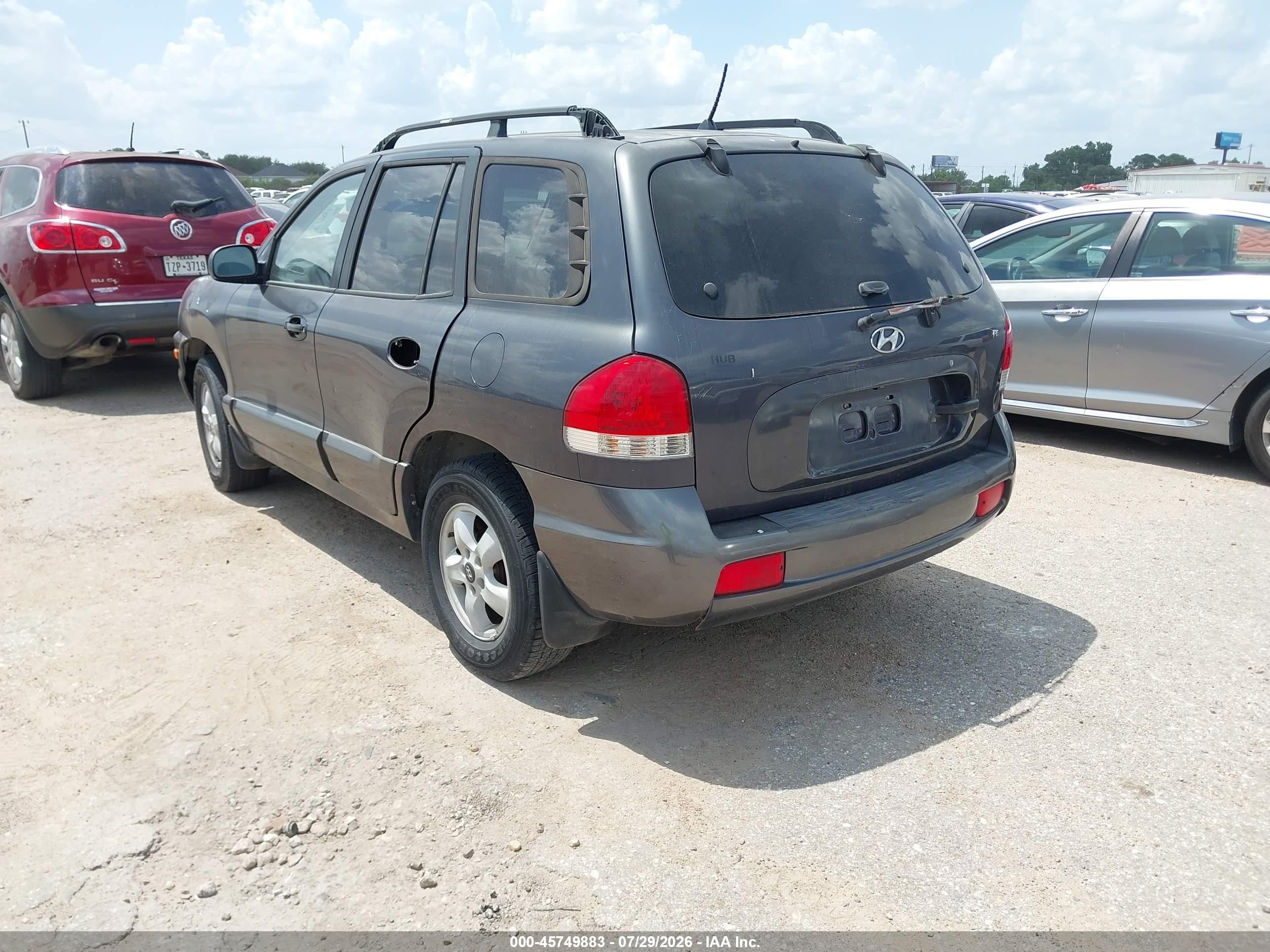 2006 Hyundai Santa Fe Gls Серый vin: KM8SC13D86U057306