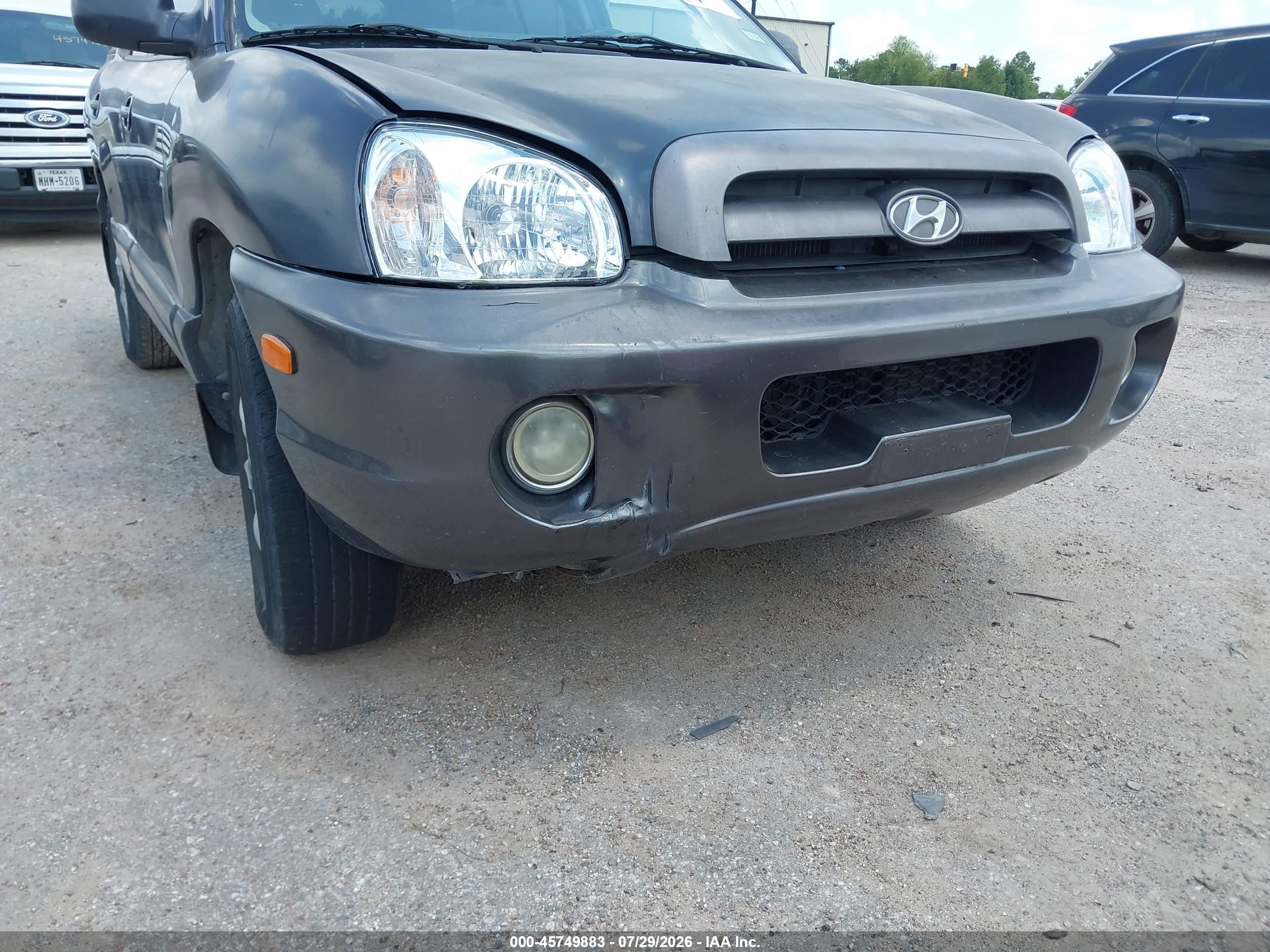 2006 Hyundai Santa Fe Gls Серый vin: KM8SC13D86U057306