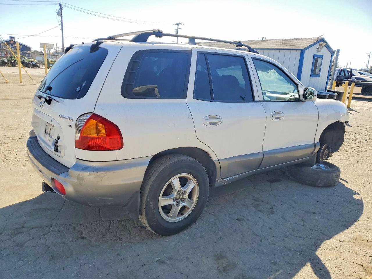 2003 Hyundai Santa Fe Gls White vin: KM8SC13D93U439789