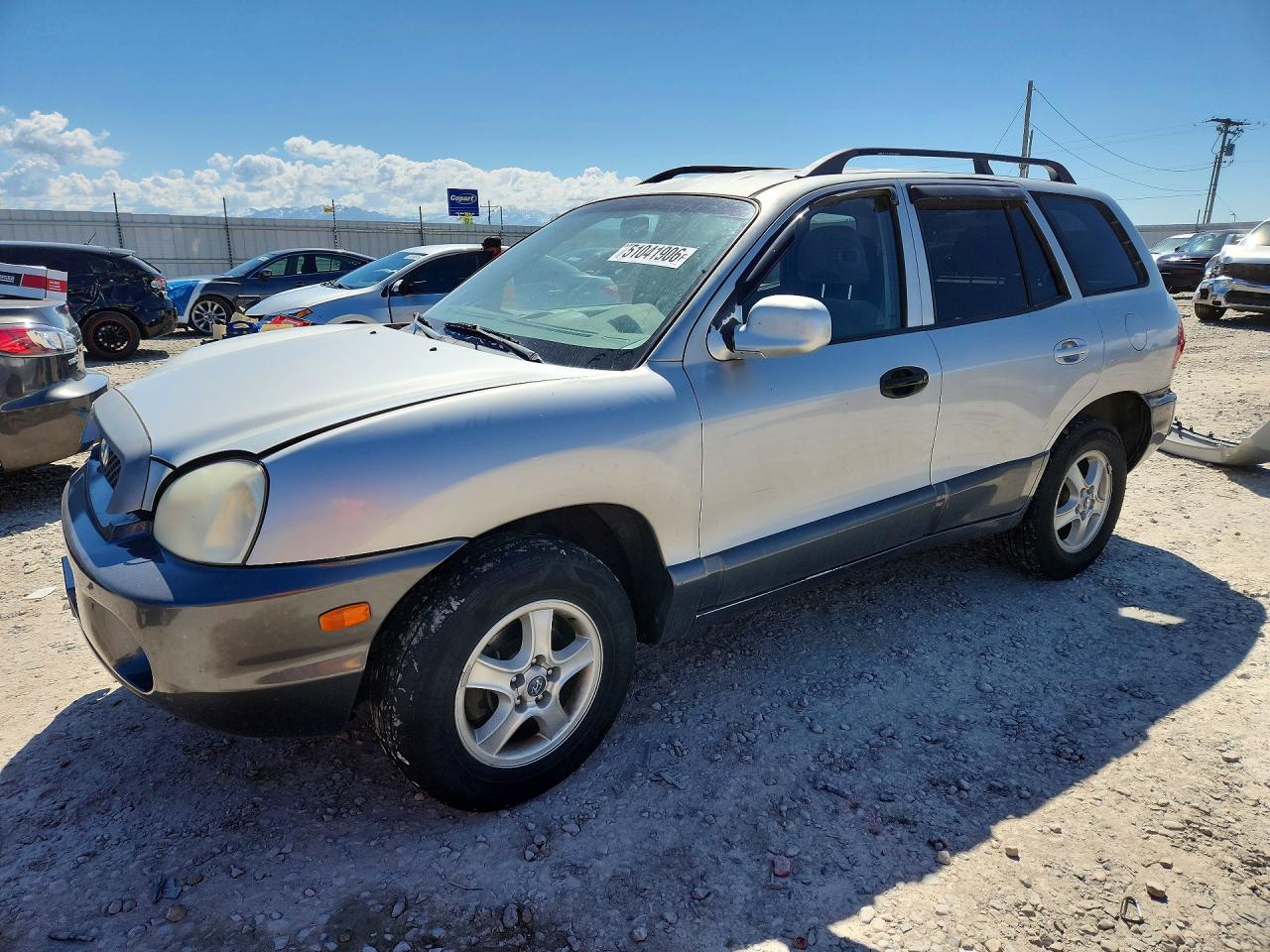 2003 Hyundai Santa Fe Gls Silver vin: KM8SC13D93U526592