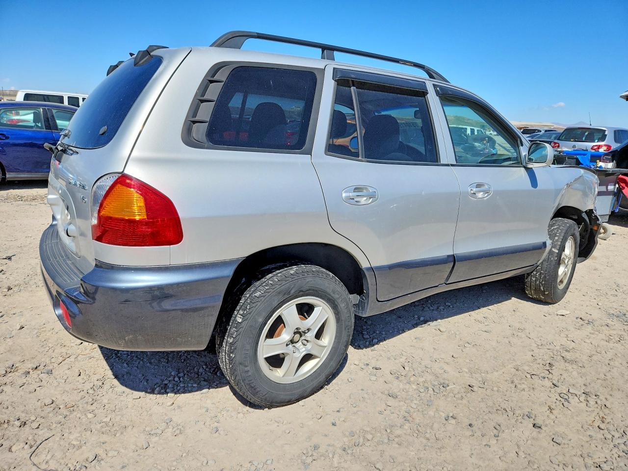 2003 Hyundai Santa Fe Gls Silver vin: KM8SC13D93U526592
