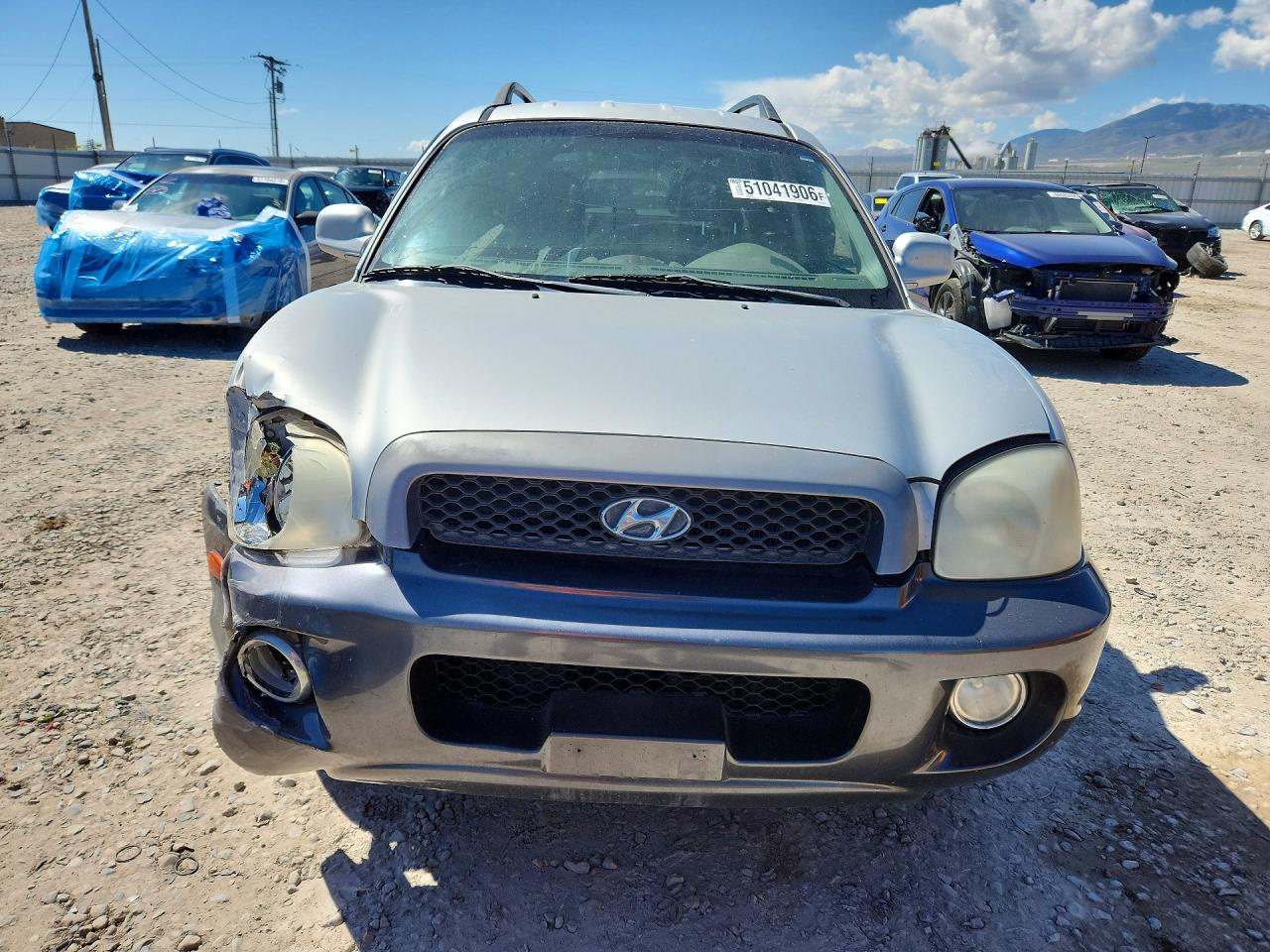 2003 Hyundai Santa Fe Gls Silver vin: KM8SC13D93U526592