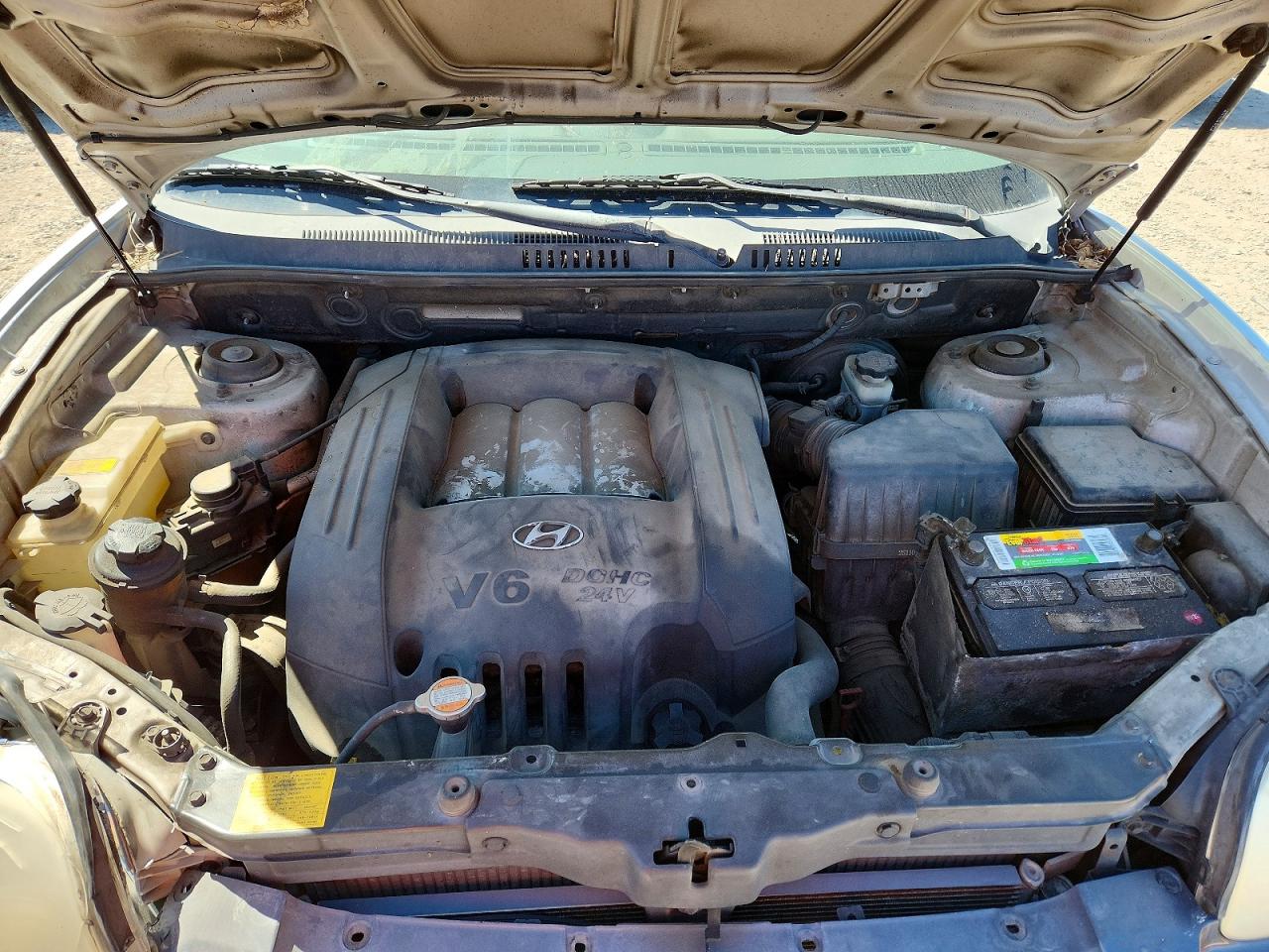 2003 Hyundai Santa Fe Gls Silver vin: KM8SC13D93U526592