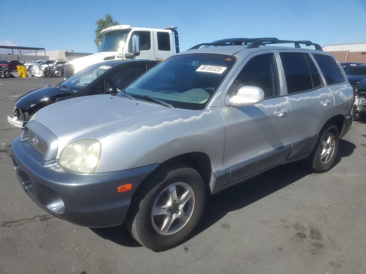 2003 Hyundai Santa Fe Gls Silver vin: KM8SC13D93U531873