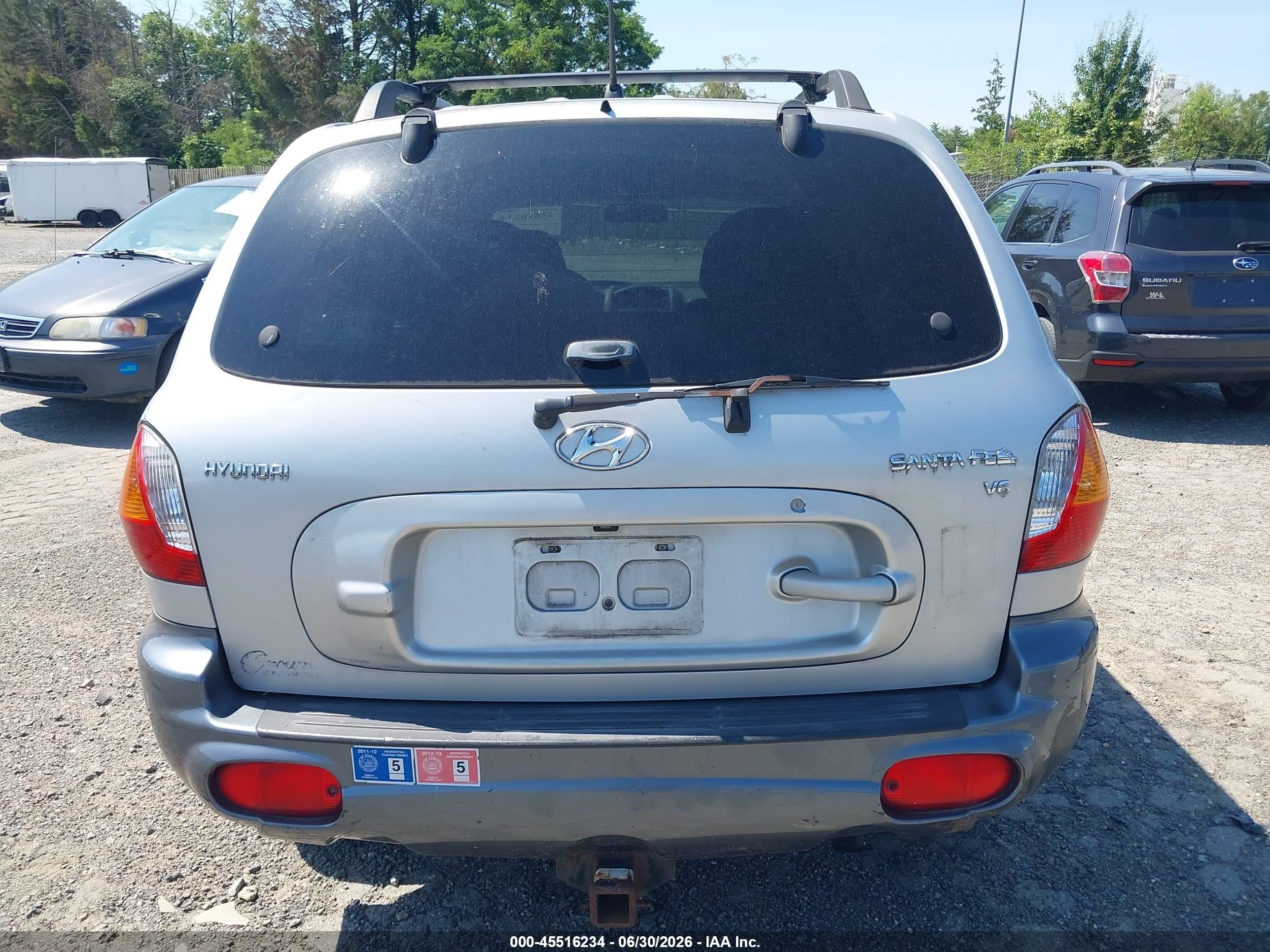 2004 Hyundai Santa Fe Gls Silver vin: KM8SC13D94U746008