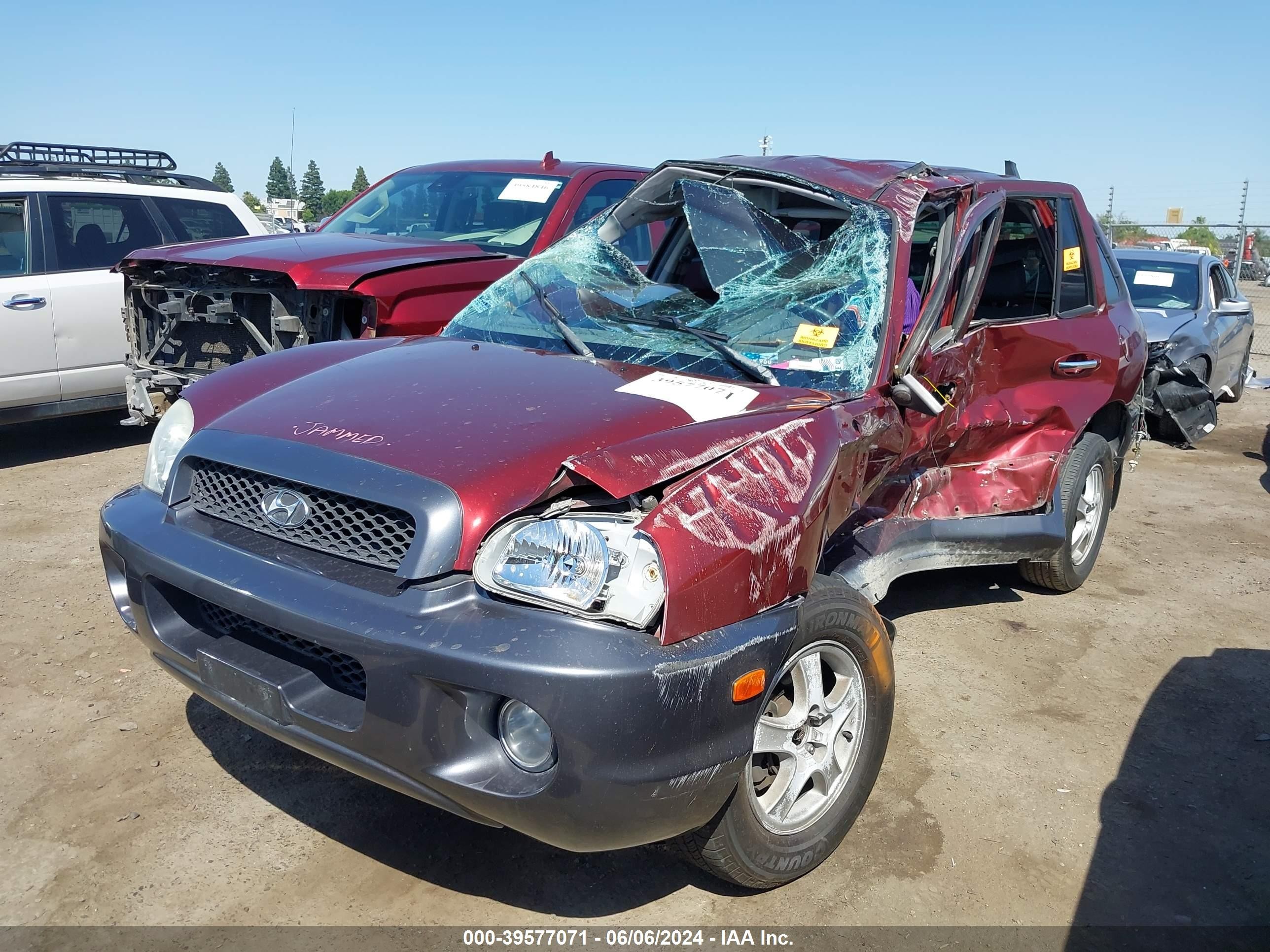 2002 Hyundai Santa Fe Gls/lx Red vin: KM8SC13DX2U177456