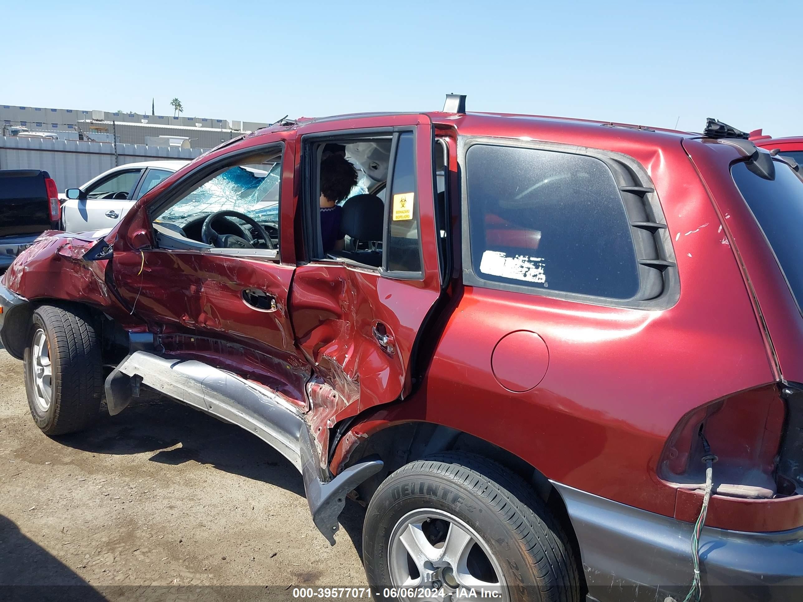 2002 Hyundai Santa Fe Gls/lx Red vin: KM8SC13DX2U177456