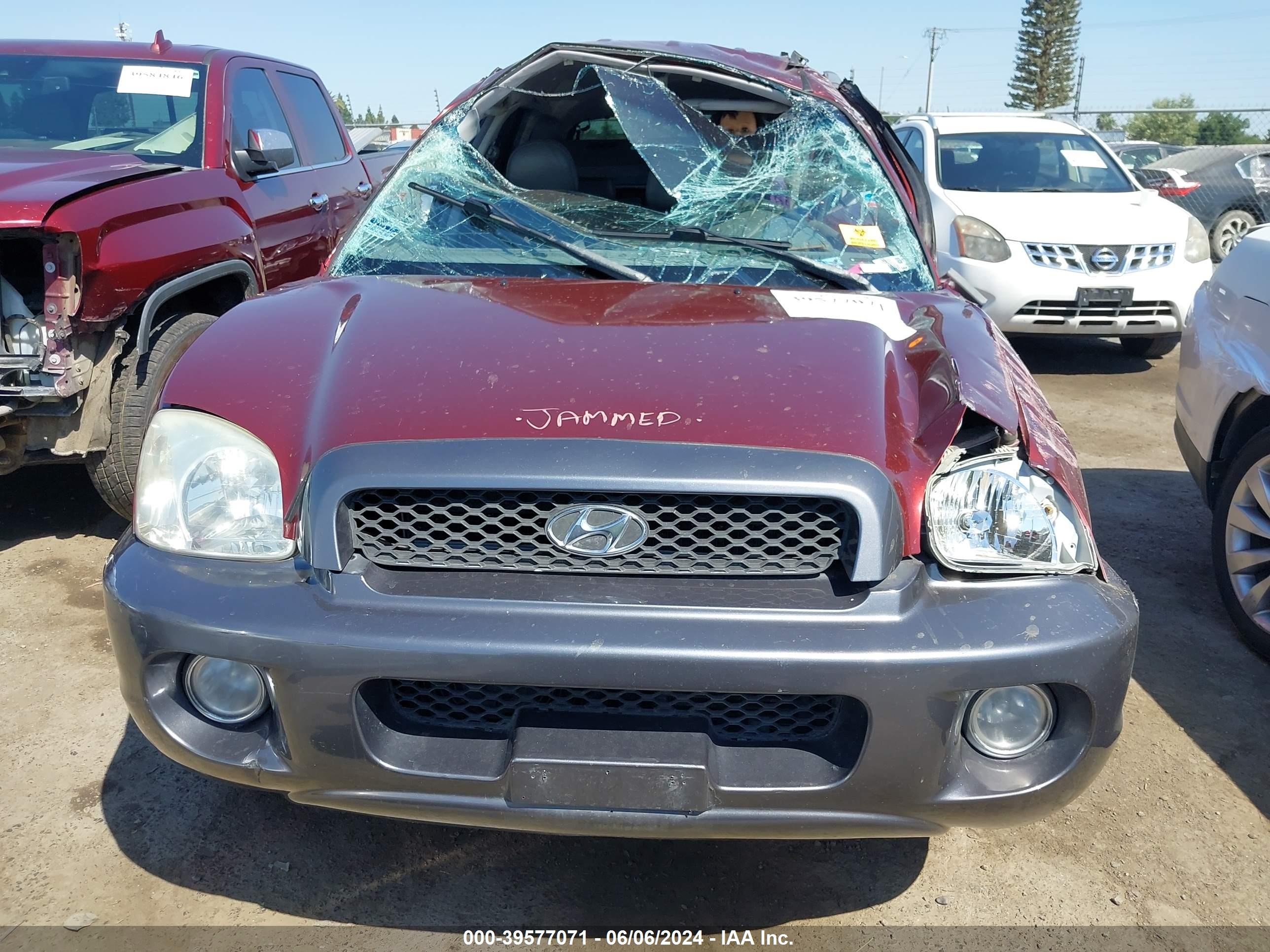 2002 Hyundai Santa Fe Gls/lx Red vin: KM8SC13DX2U177456