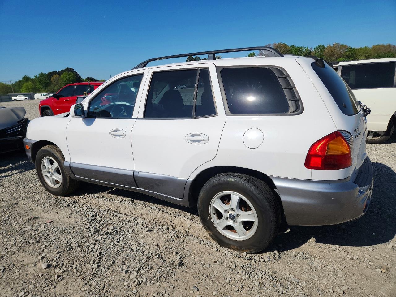 2003 Hyundai Santa Fe Gls White vin: KM8SC13DX3U426856