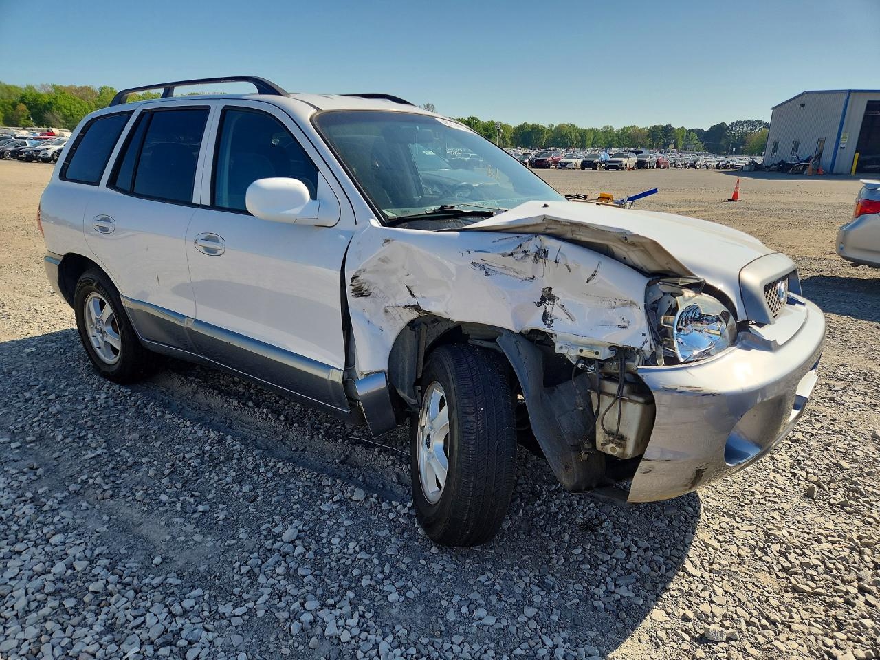 2003 Hyundai Santa Fe Gls White vin: KM8SC13DX3U426856