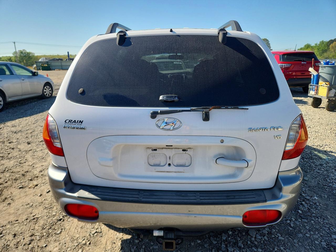 2003 Hyundai Santa Fe Gls White vin: KM8SC13DX3U426856