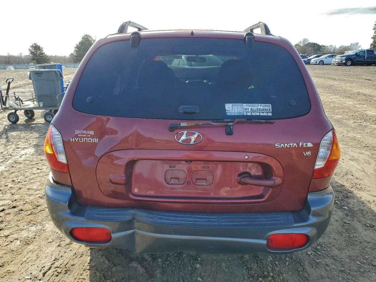 2003 Hyundai Santa Fe Gls Maroon vin: KM8SC13DX3U441874