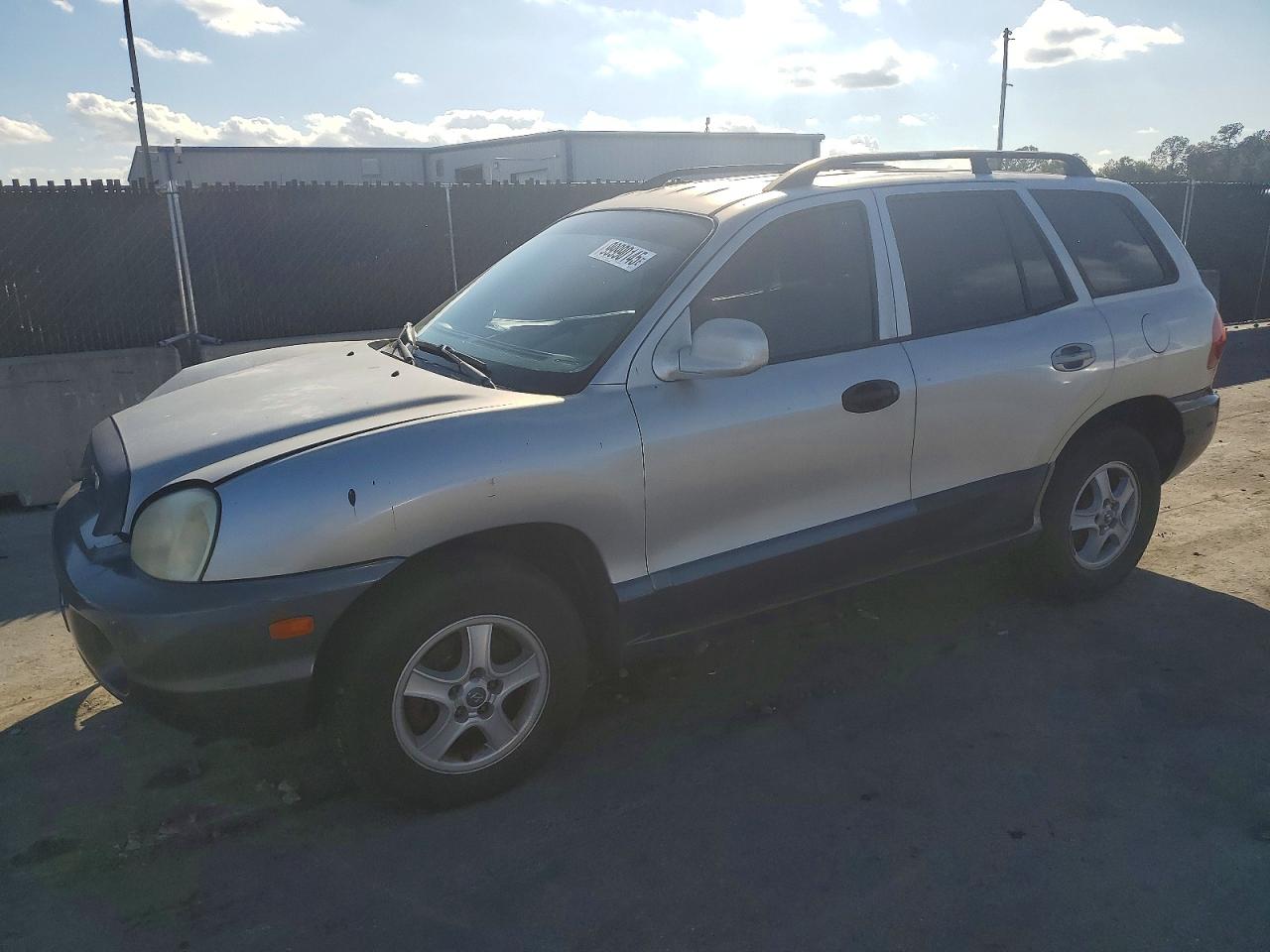 2003 Hyundai Santa Fe Gls Silver vin: KM8SC13DX3U551579