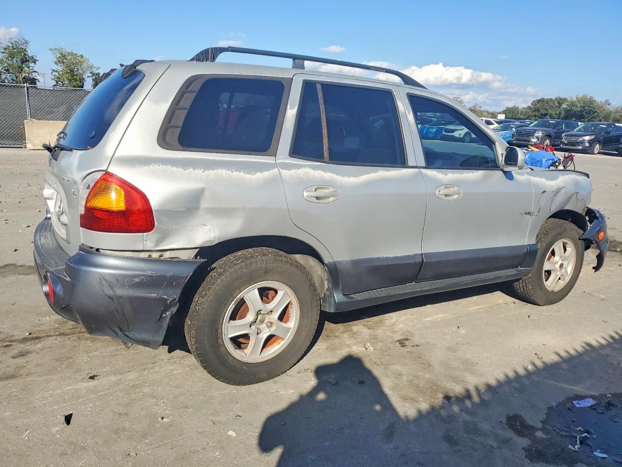 2003 Hyundai Santa Fe Gls Silver vin: KM8SC13DX3U551579
