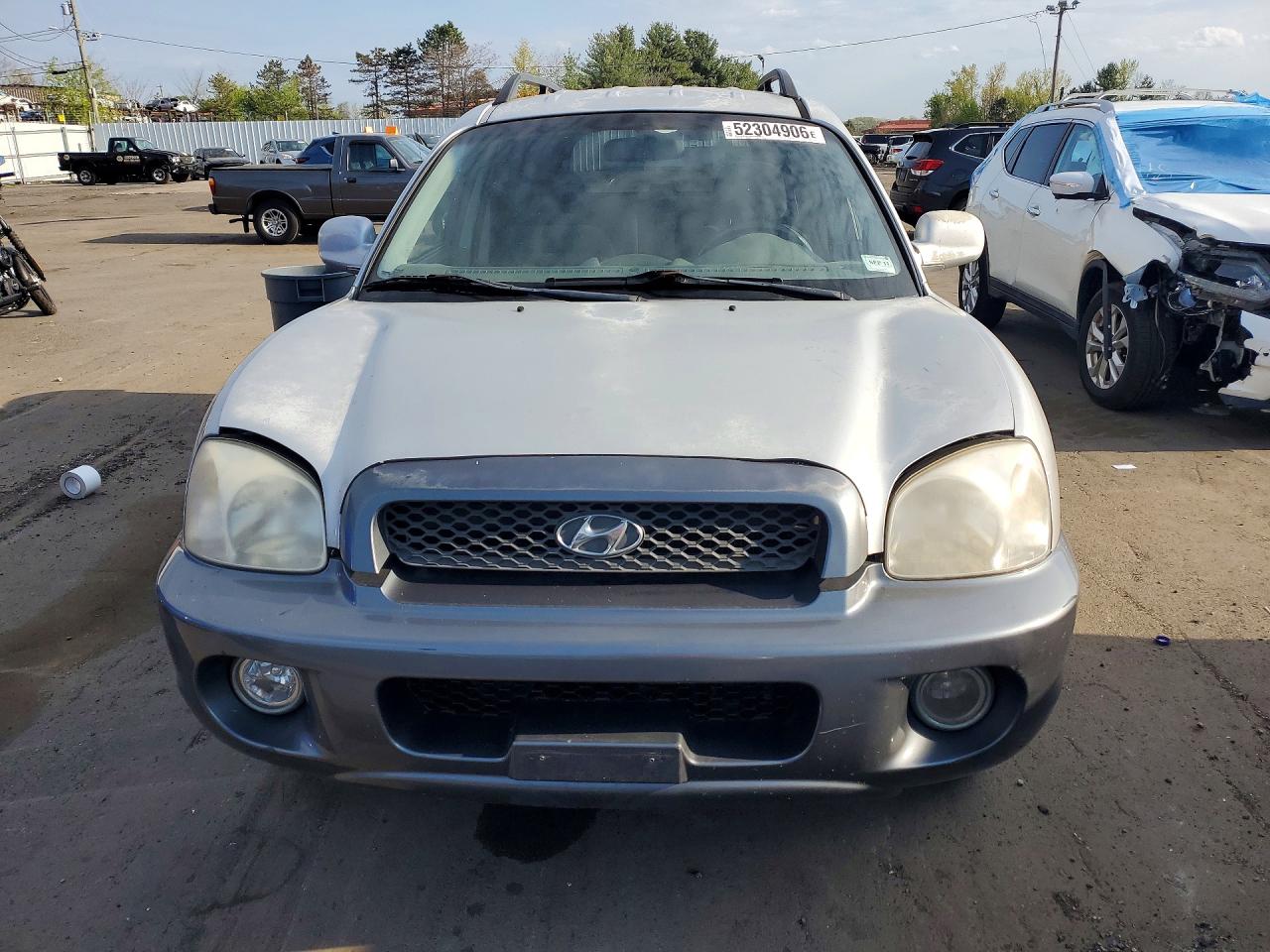 2004 Hyundai Santa Fe Gls Silver vin: KM8SC13DX4U727094