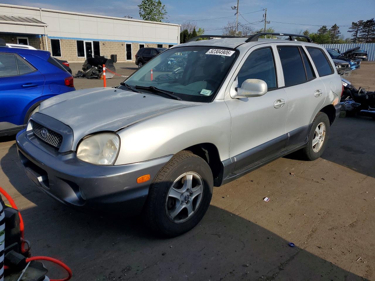 2004 Hyundai Santa Fe Gls Silver vin: KM8SC13DX4U727094