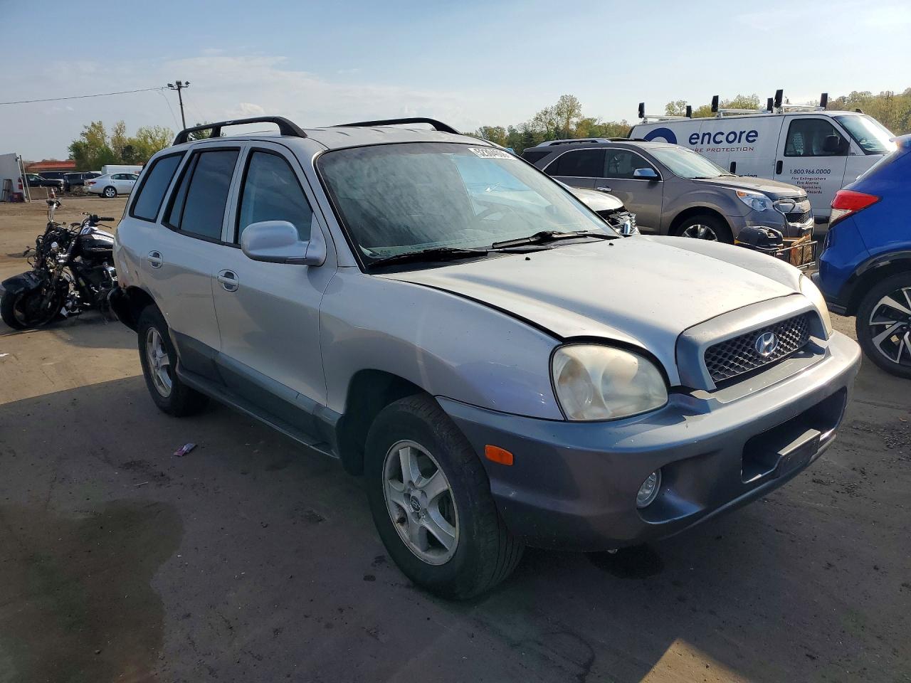 2004 Hyundai Santa Fe Gls Silver vin: KM8SC13DX4U727094