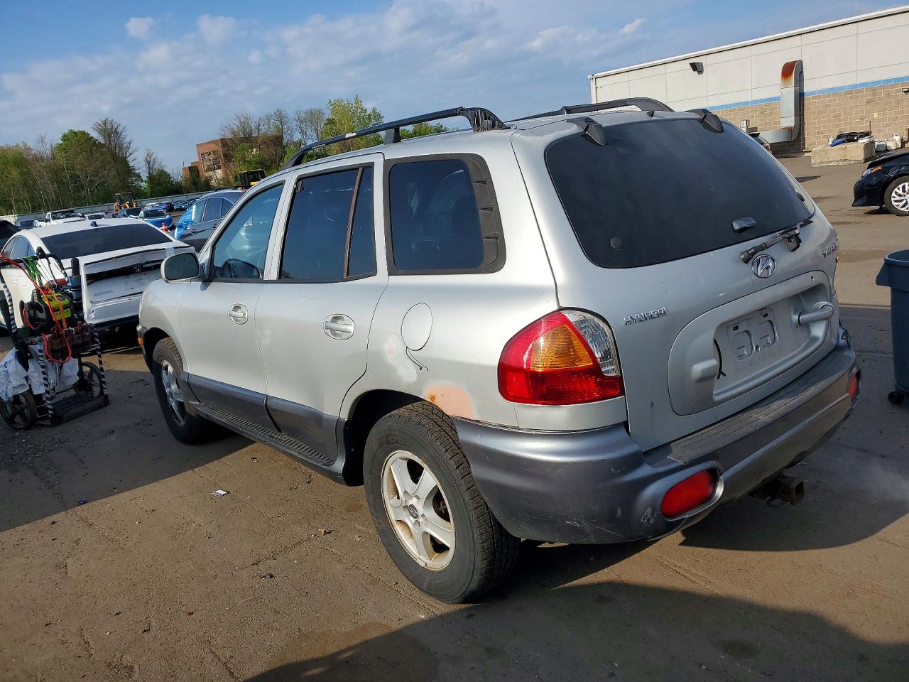2004 Hyundai Santa Fe Gls Silver vin: KM8SC13DX4U727094