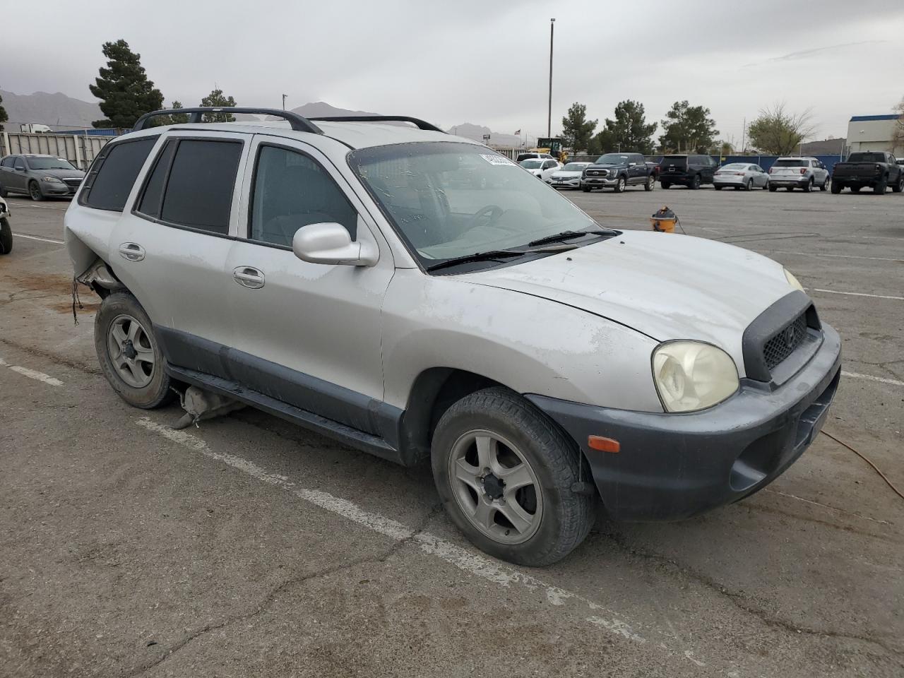 2004 Hyundai Santa Fe Gls Silver vin: KM8SC13DX4U771225