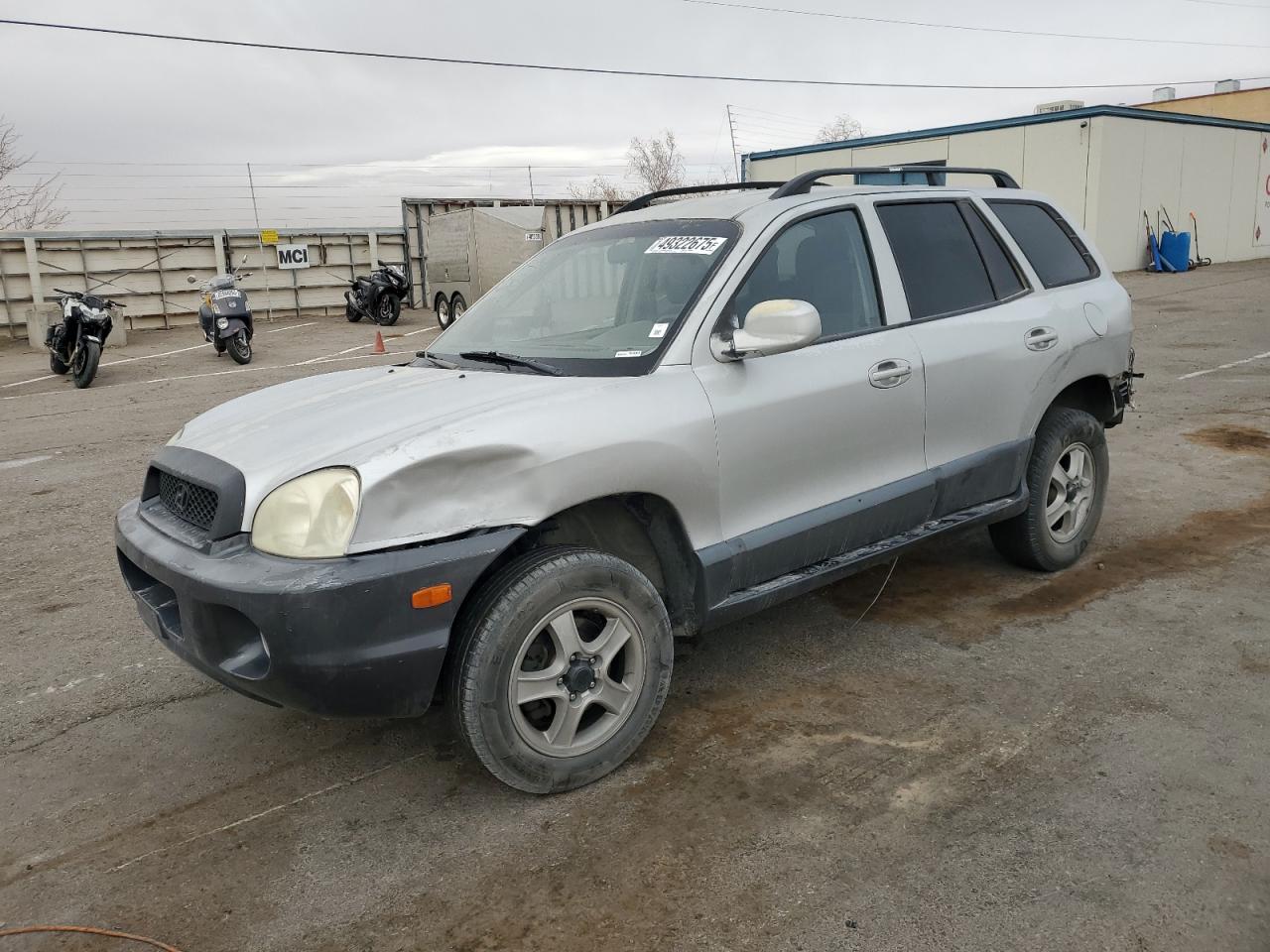 2004 Hyundai Santa Fe Gls Silver vin: KM8SC13DX4U771225