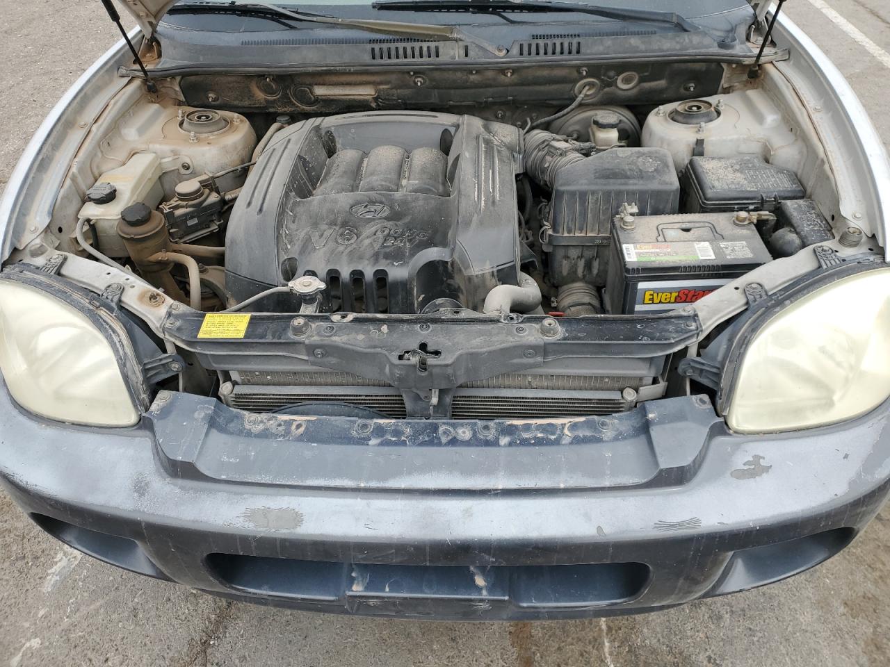 2004 Hyundai Santa Fe Gls Silver vin: KM8SC13DX4U771225