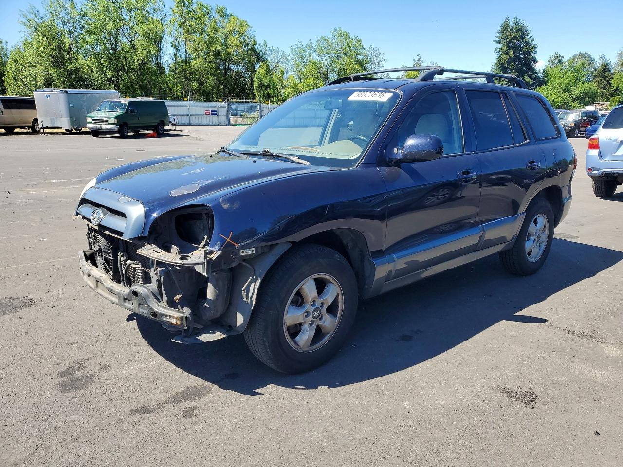 2005 Hyundai Santa Fe Gls Blue vin: KM8SC13DX5U908827