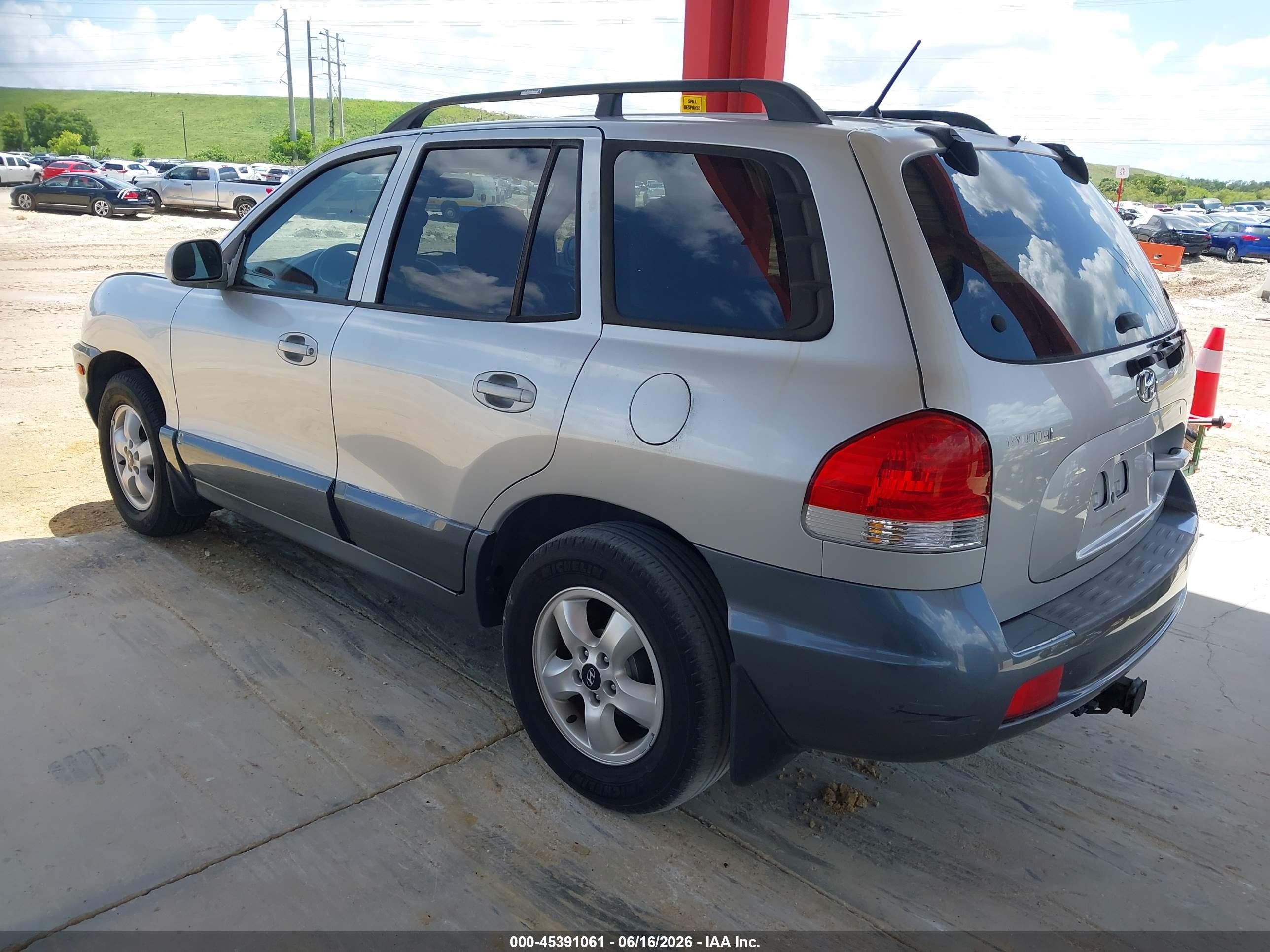 2005 Hyundai Santa Fe Gls Серебряный vin: KM8SC13DX5U937714