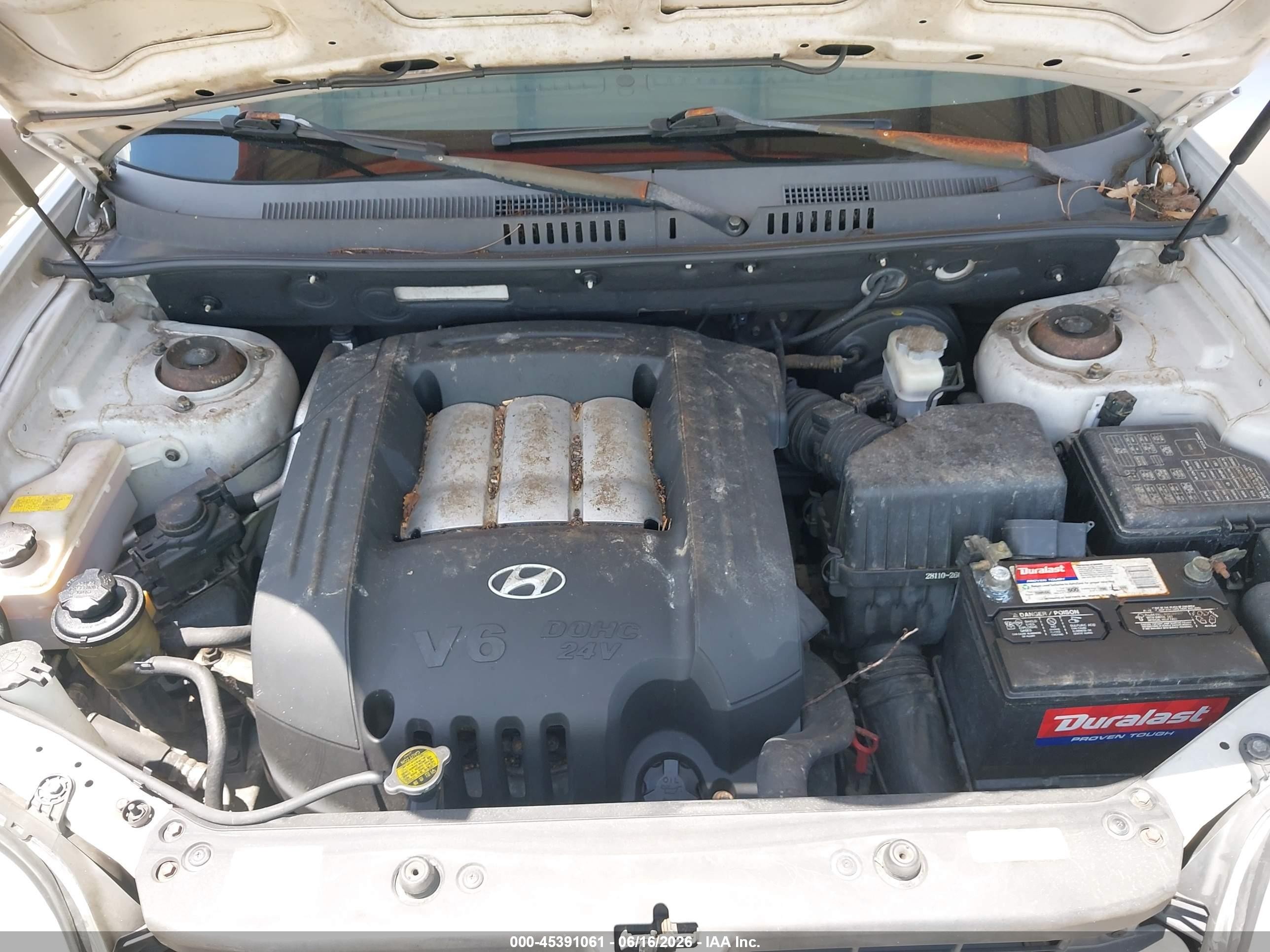2005 Hyundai Santa Fe Gls Серебряный vin: KM8SC13DX5U937714