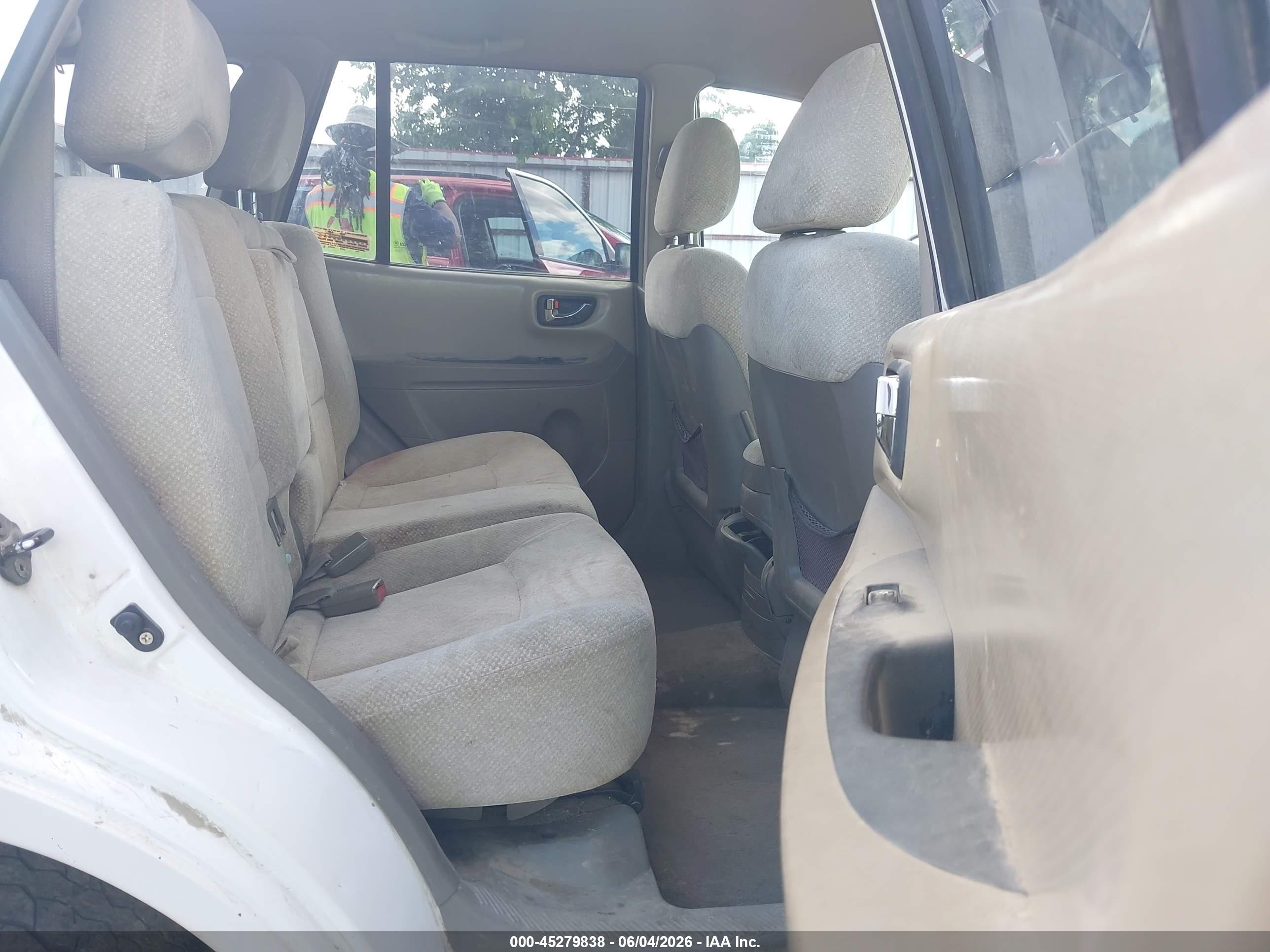 2005 Hyundai Santa Fe Gls White vin: KM8SC13DX5U947661