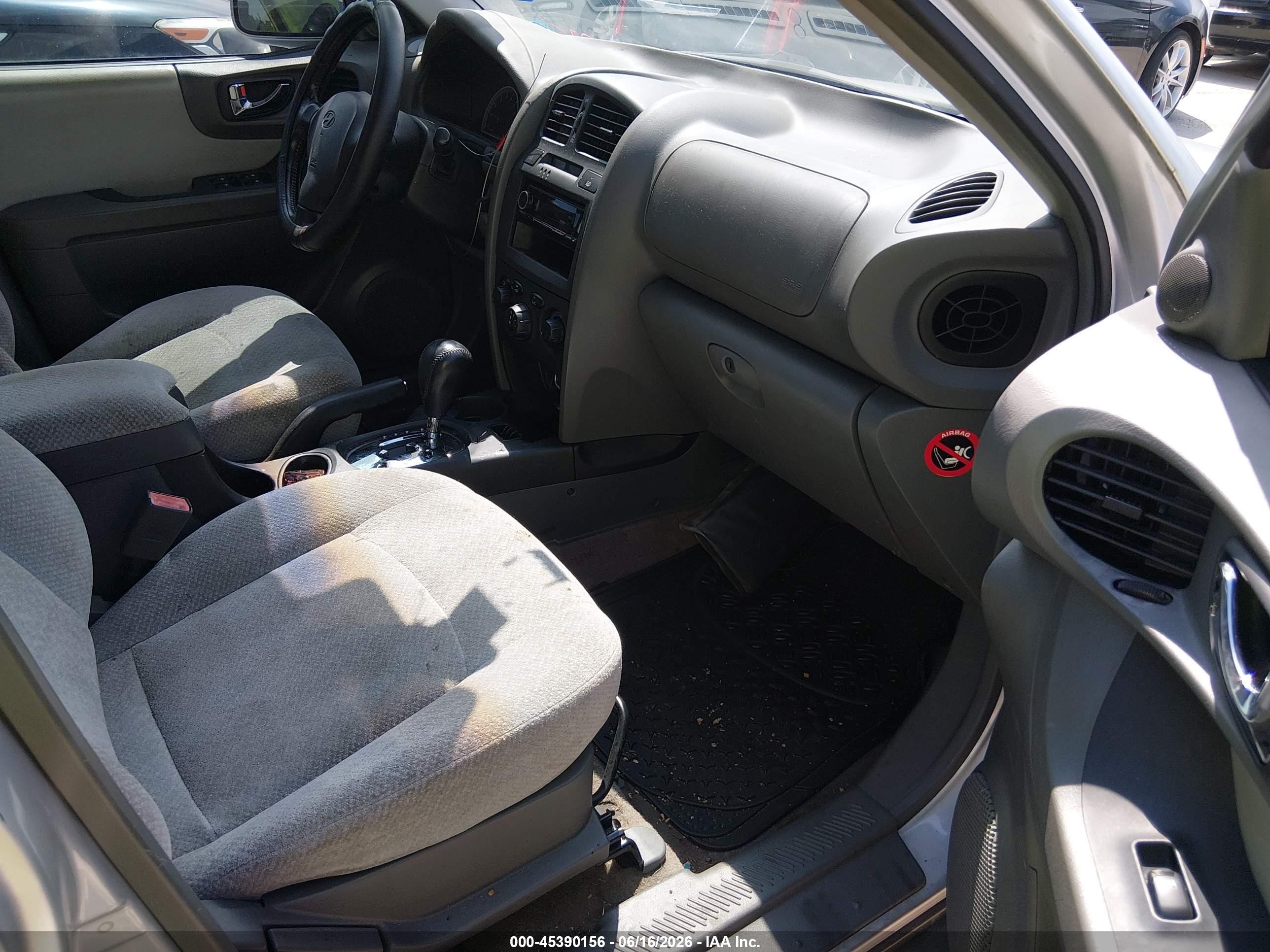 2006 Hyundai Santa Fe Gls Silver vin: KM8SC13DX6U034349