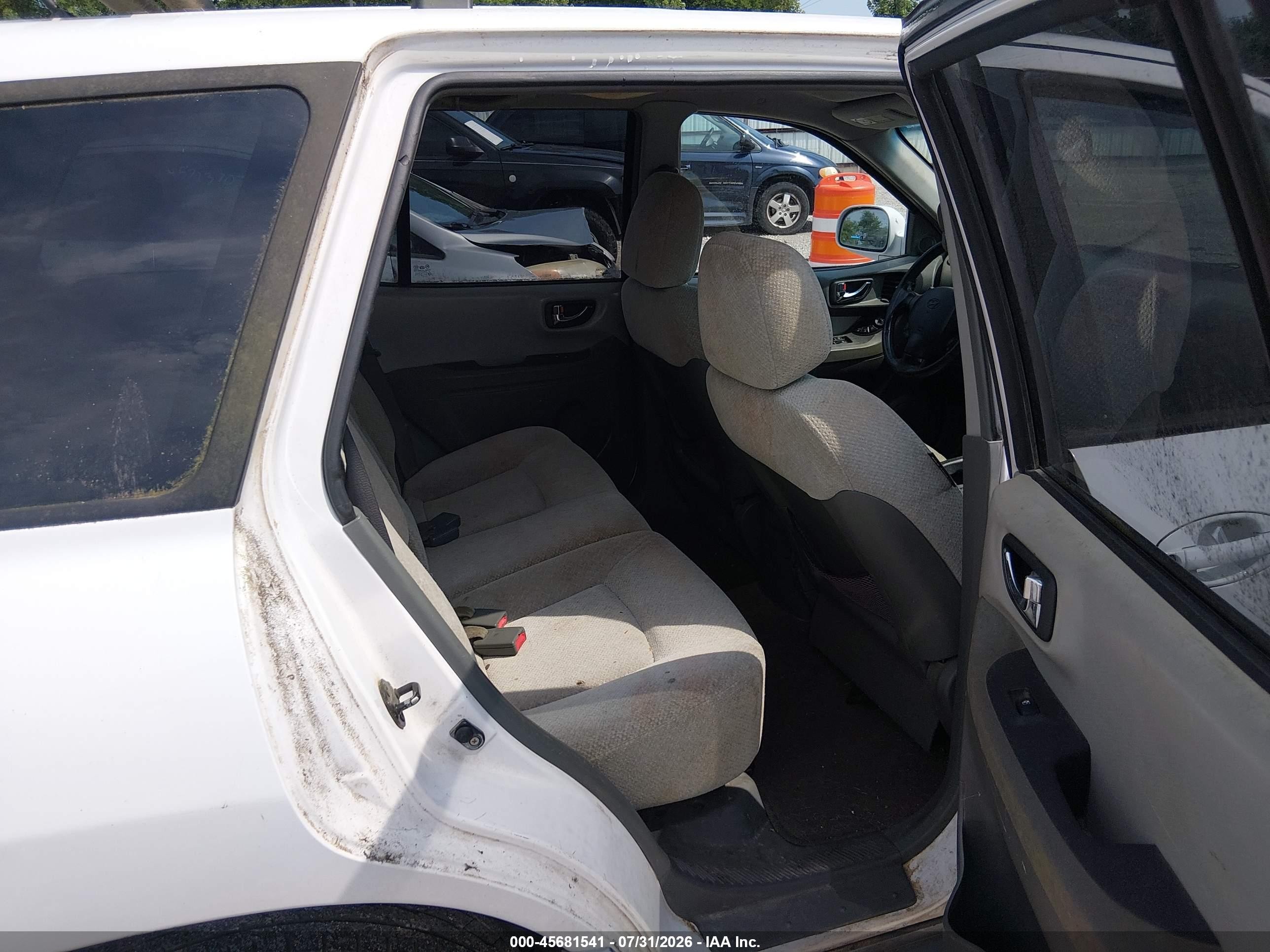 2006 Hyundai Santa Fe Gls White vin: KM8SC13DX6U059381