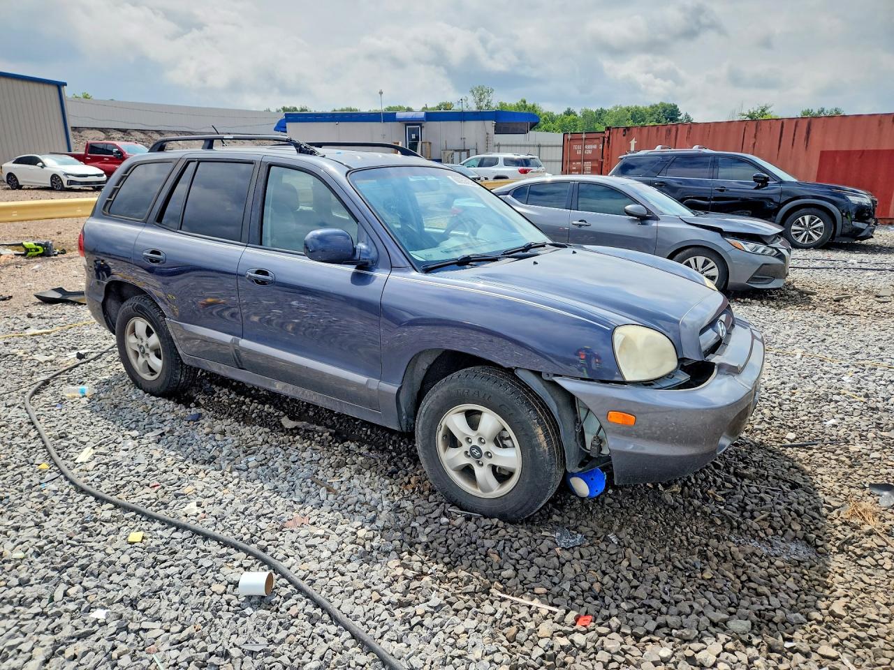 2006 Hyundai Santa Fe Gls Blue vin: KM8SC13DX6U105131
