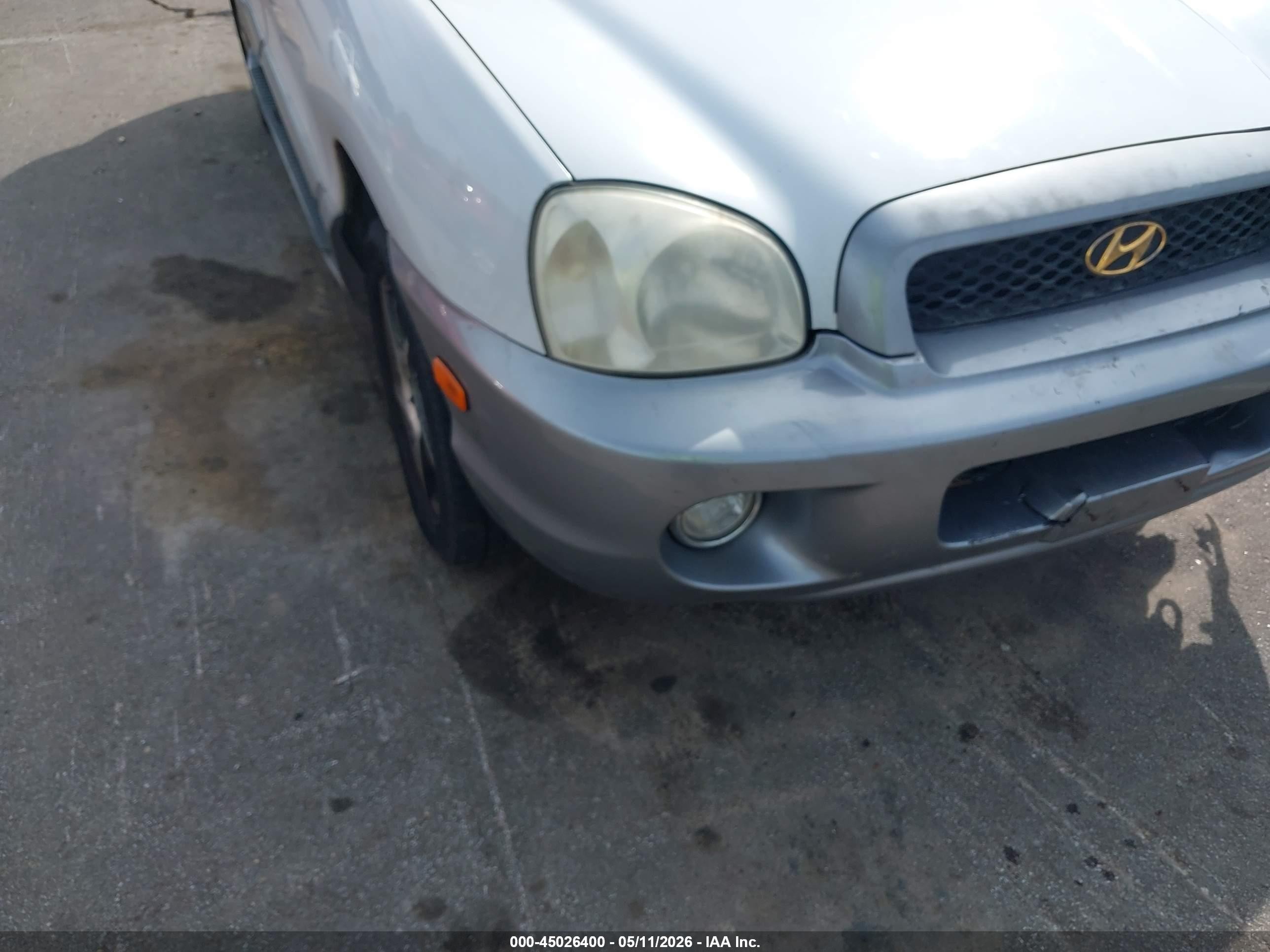 2003 Hyundai Santa Fe Gls/lx White vin: KM8SC13E03U543547
