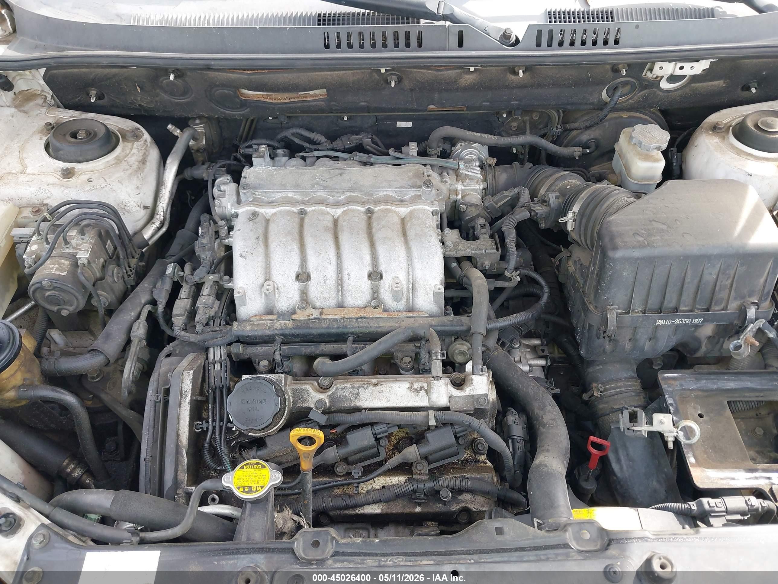 2003 Hyundai Santa Fe Gls/lx White vin: KM8SC13E03U543547