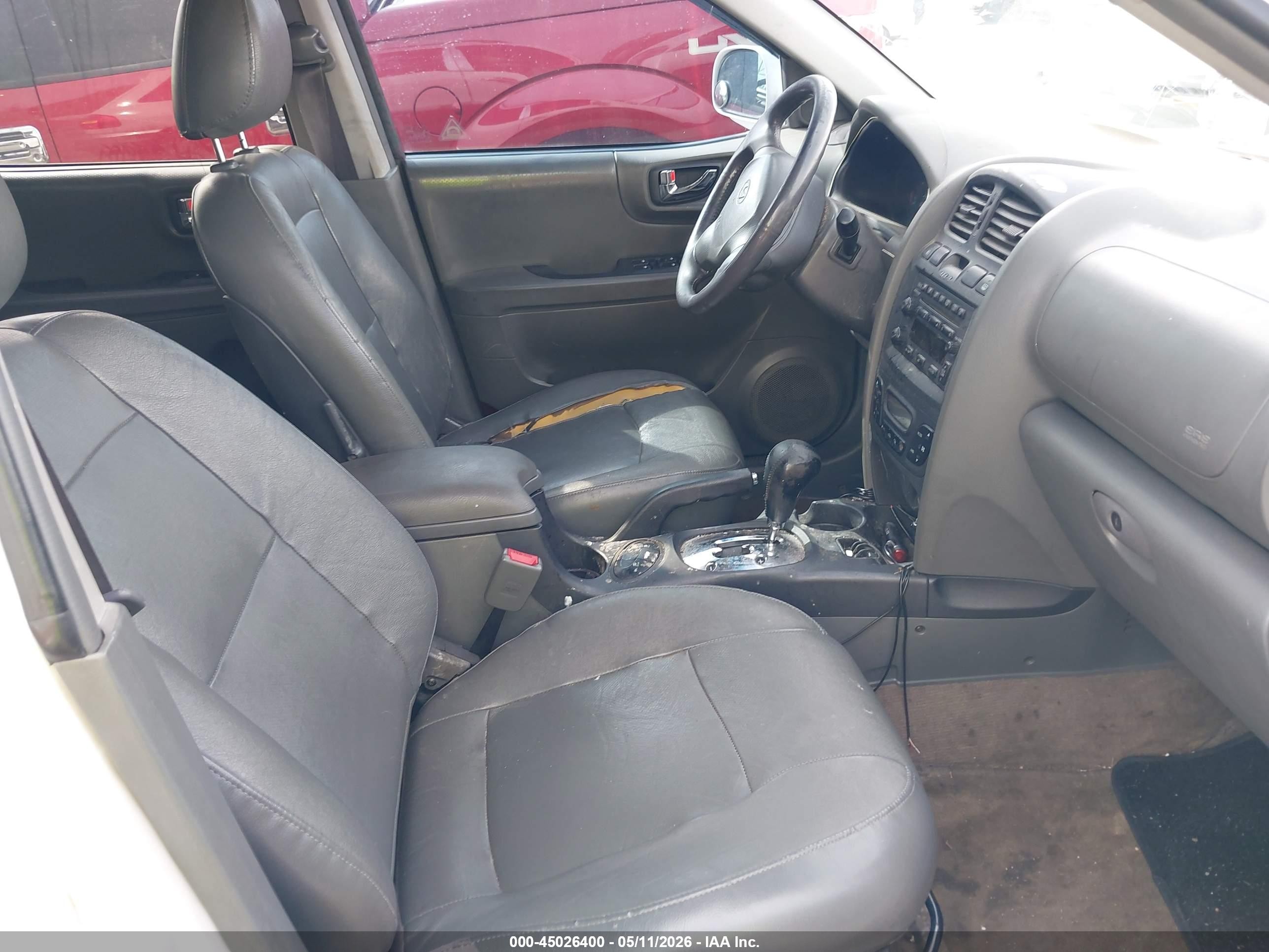 2003 Hyundai Santa Fe Gls/lx White vin: KM8SC13E03U543547