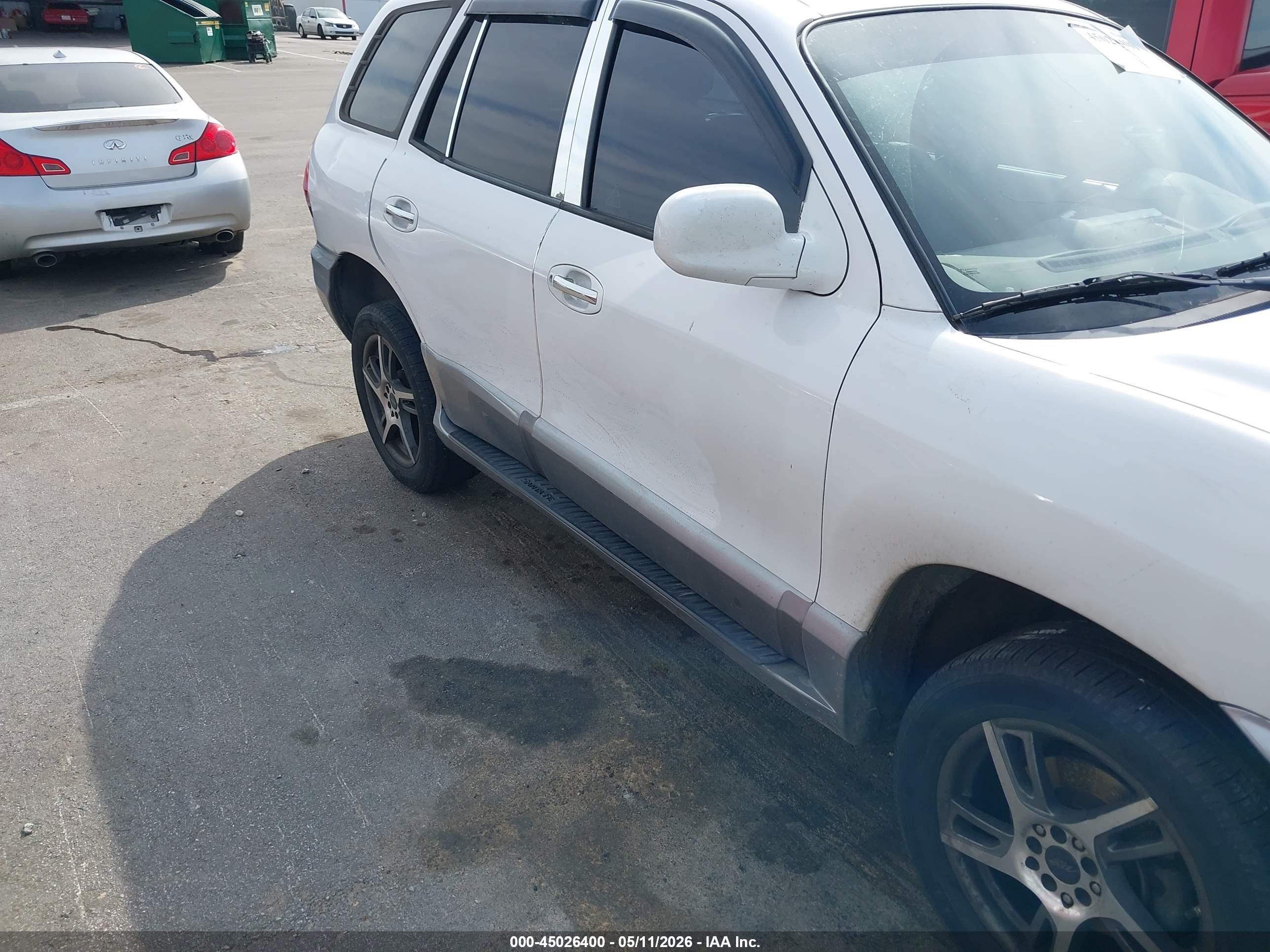 2003 Hyundai Santa Fe Gls/lx White vin: KM8SC13E03U543547
