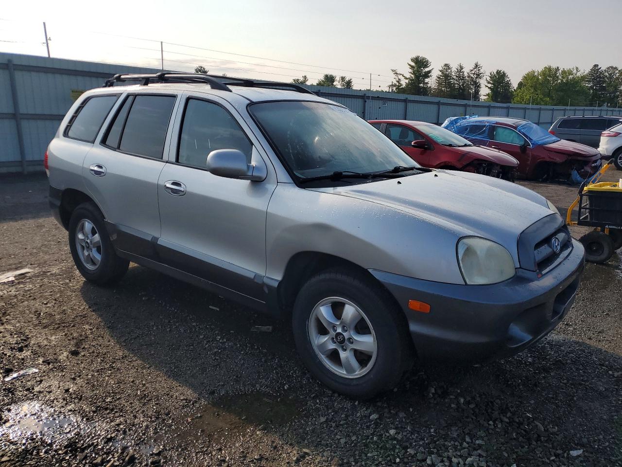 2005 Hyundai Santa Fe Gls Серебряный vin: KM8SC13E05U883428